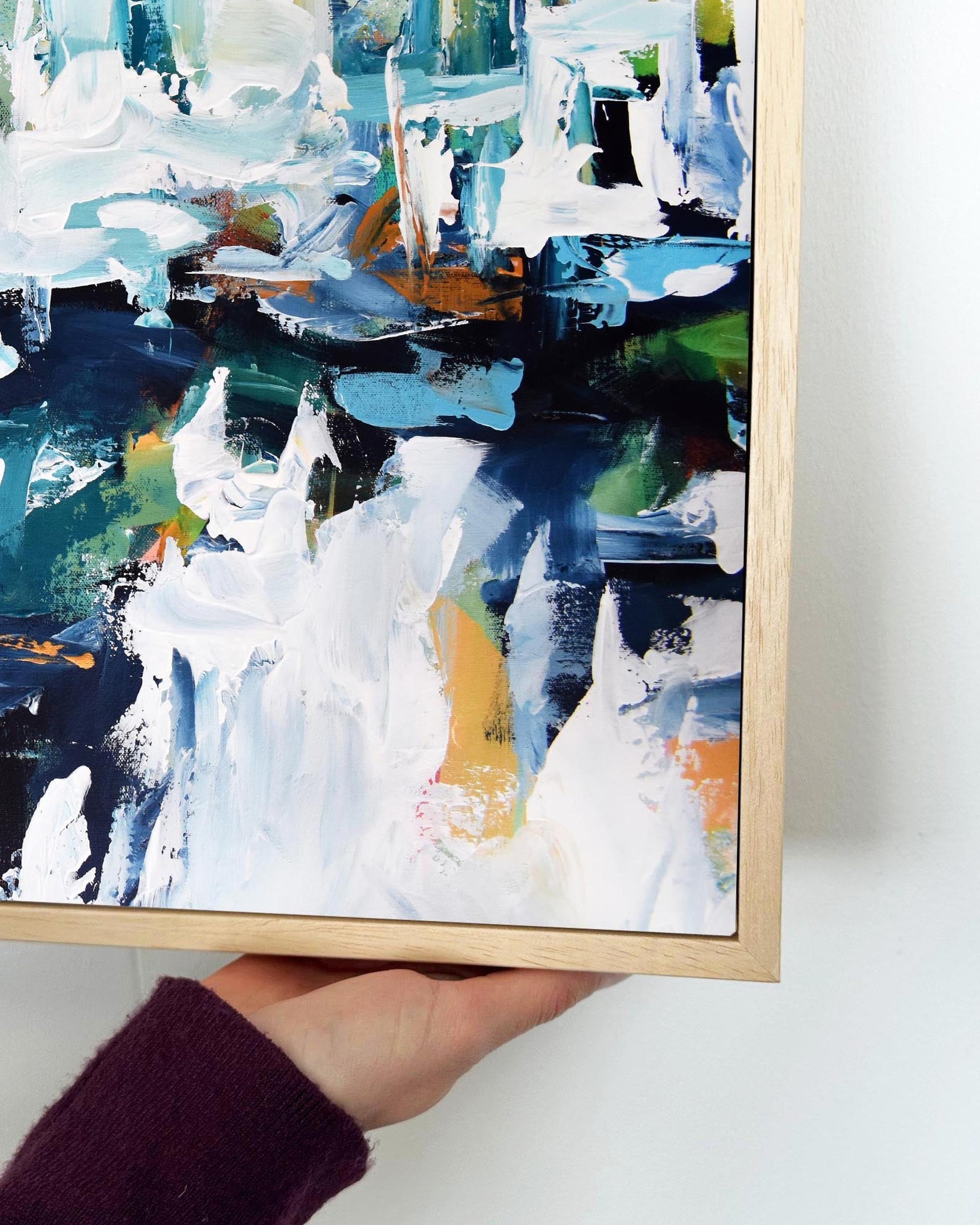 Abstract 153 Framed Canvas-Abstract House