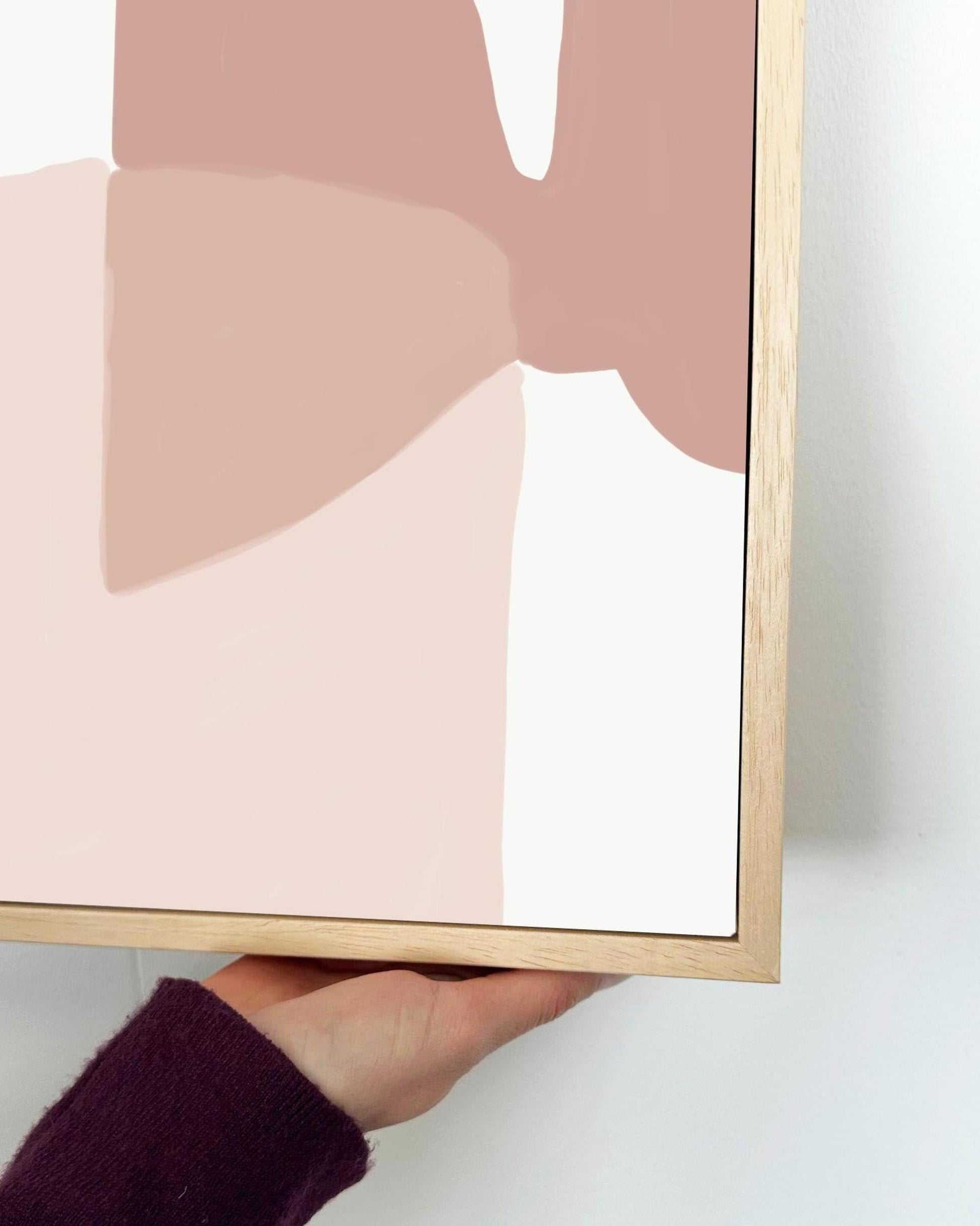 Soft Colours Abstract Framed Canvas-Abstract House