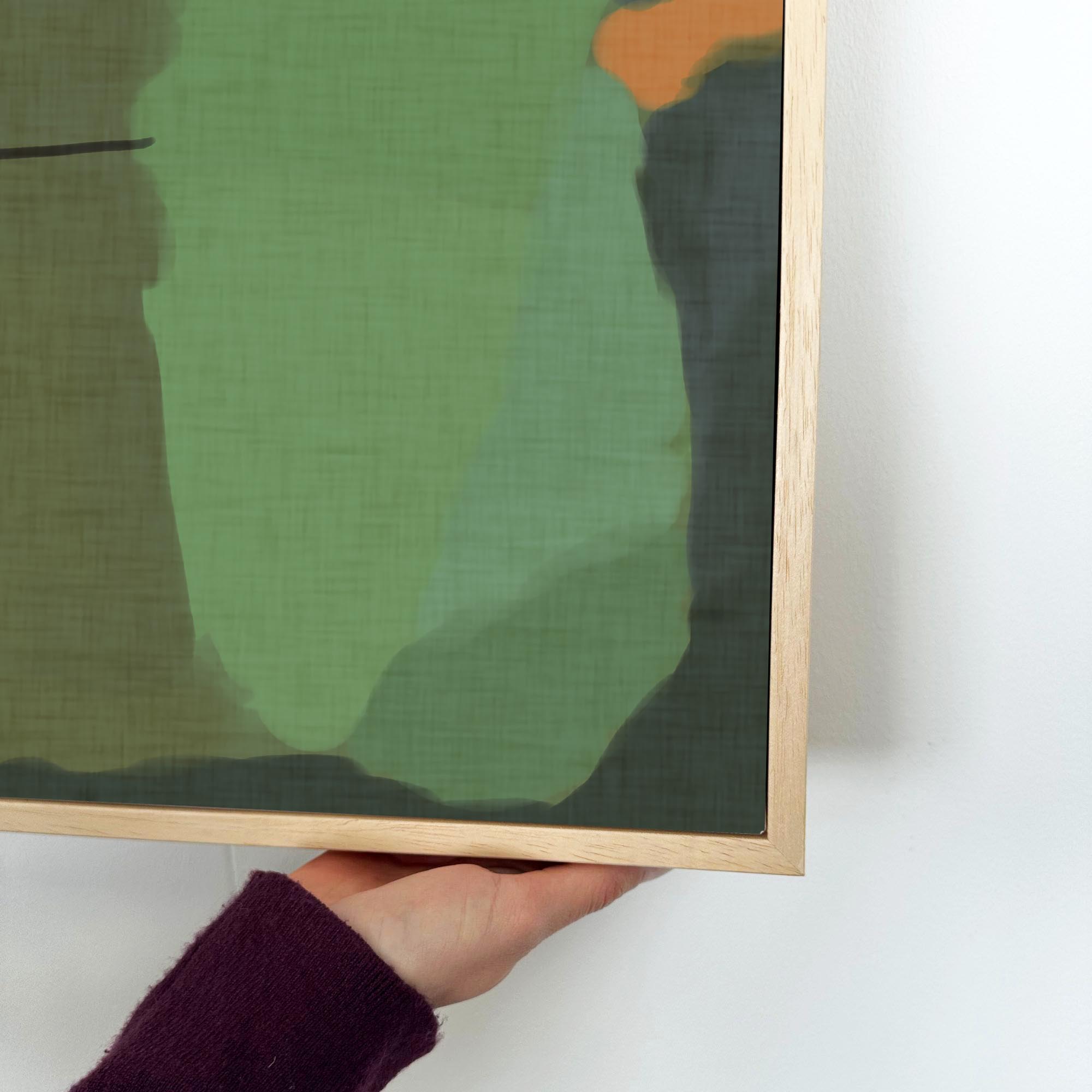 Rothko Green Canvas Print