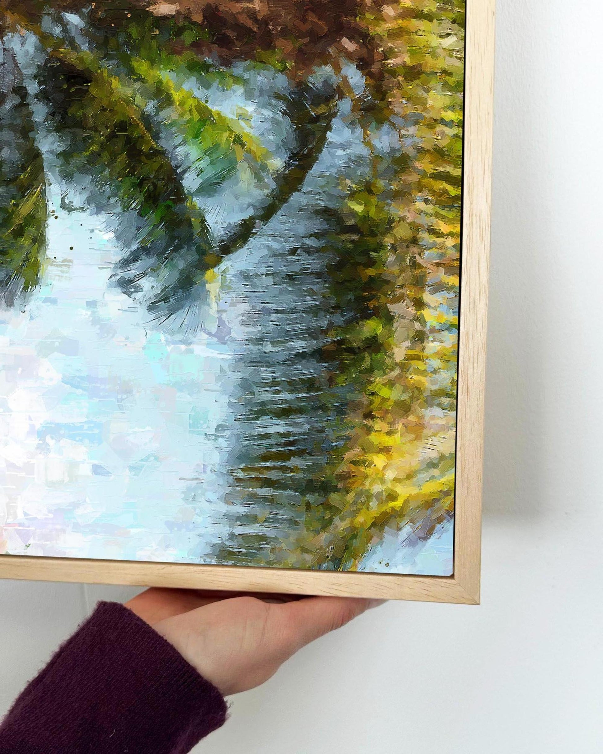 Tropical Island Framed Canvas-Abstract House