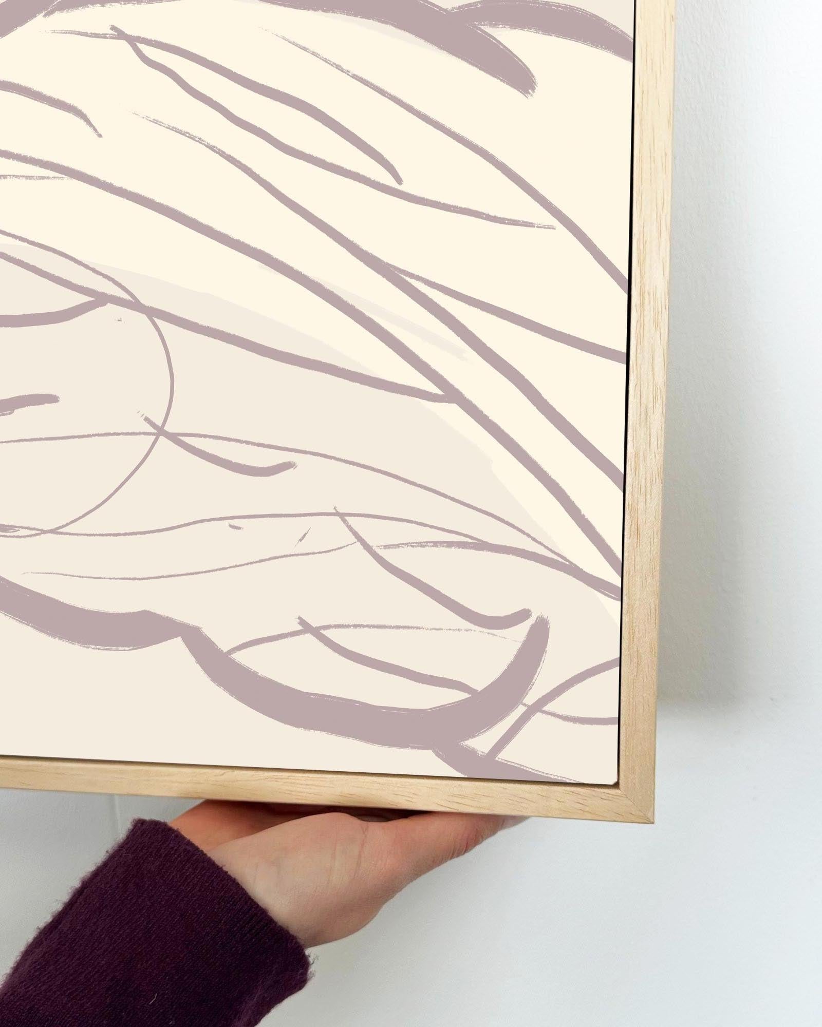 Daydreaming Girl Canvas Art Print-Abstract House