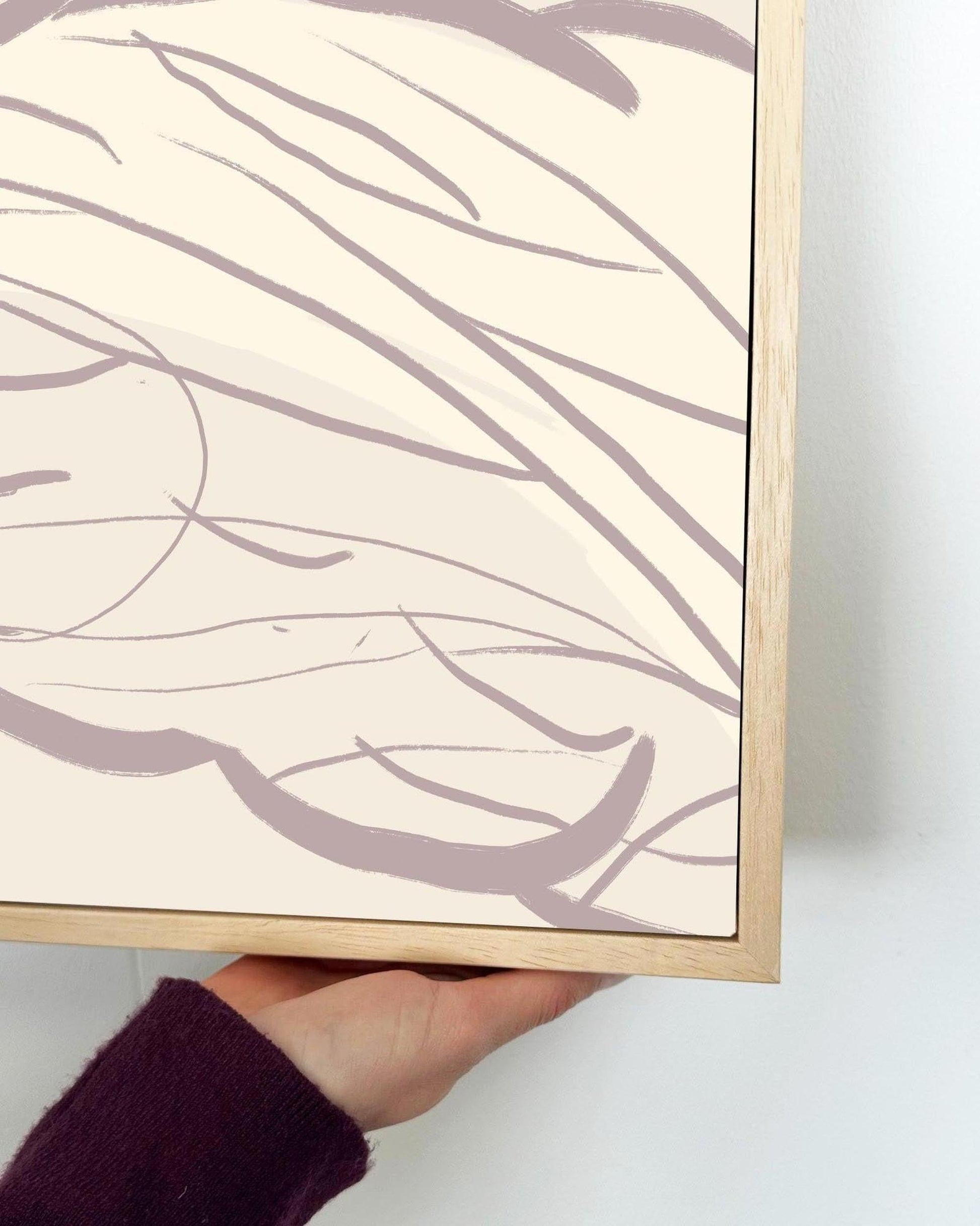 Daydreaming Girl Canvas Art Print-Abstract House