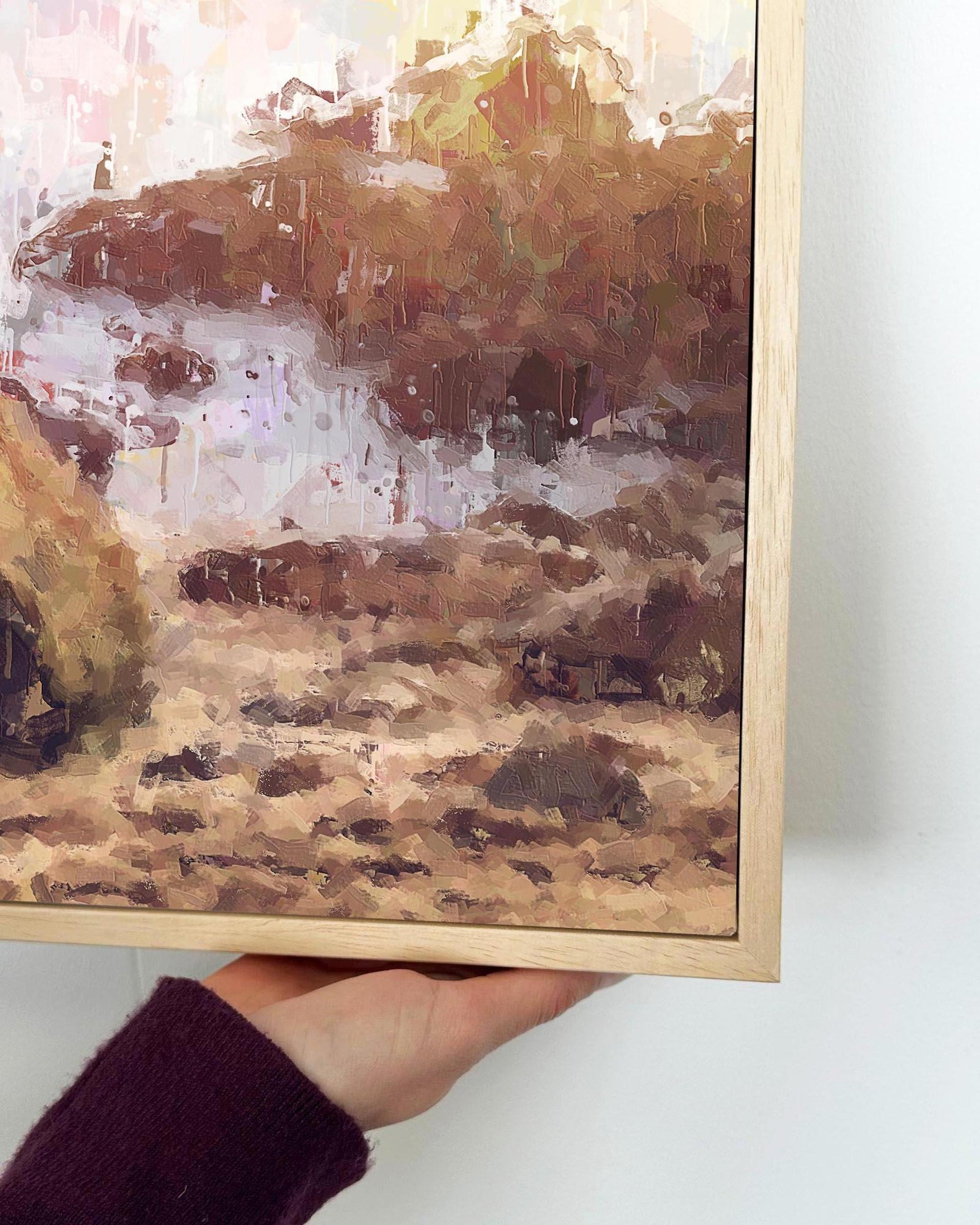 Rocks On The Beach Framed Canvas-Abstract House