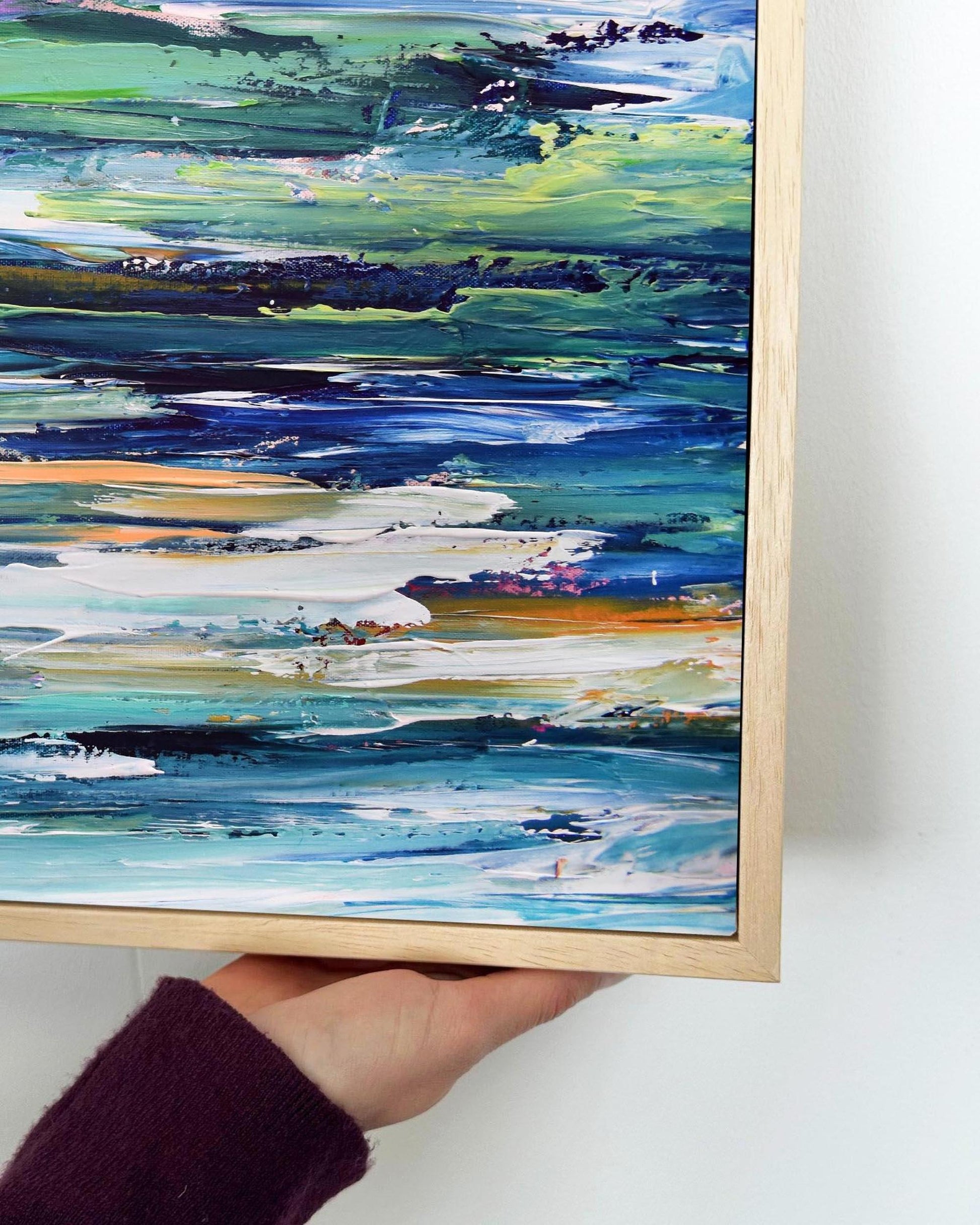 Abstract 167 Framed Canvas-Abstract House