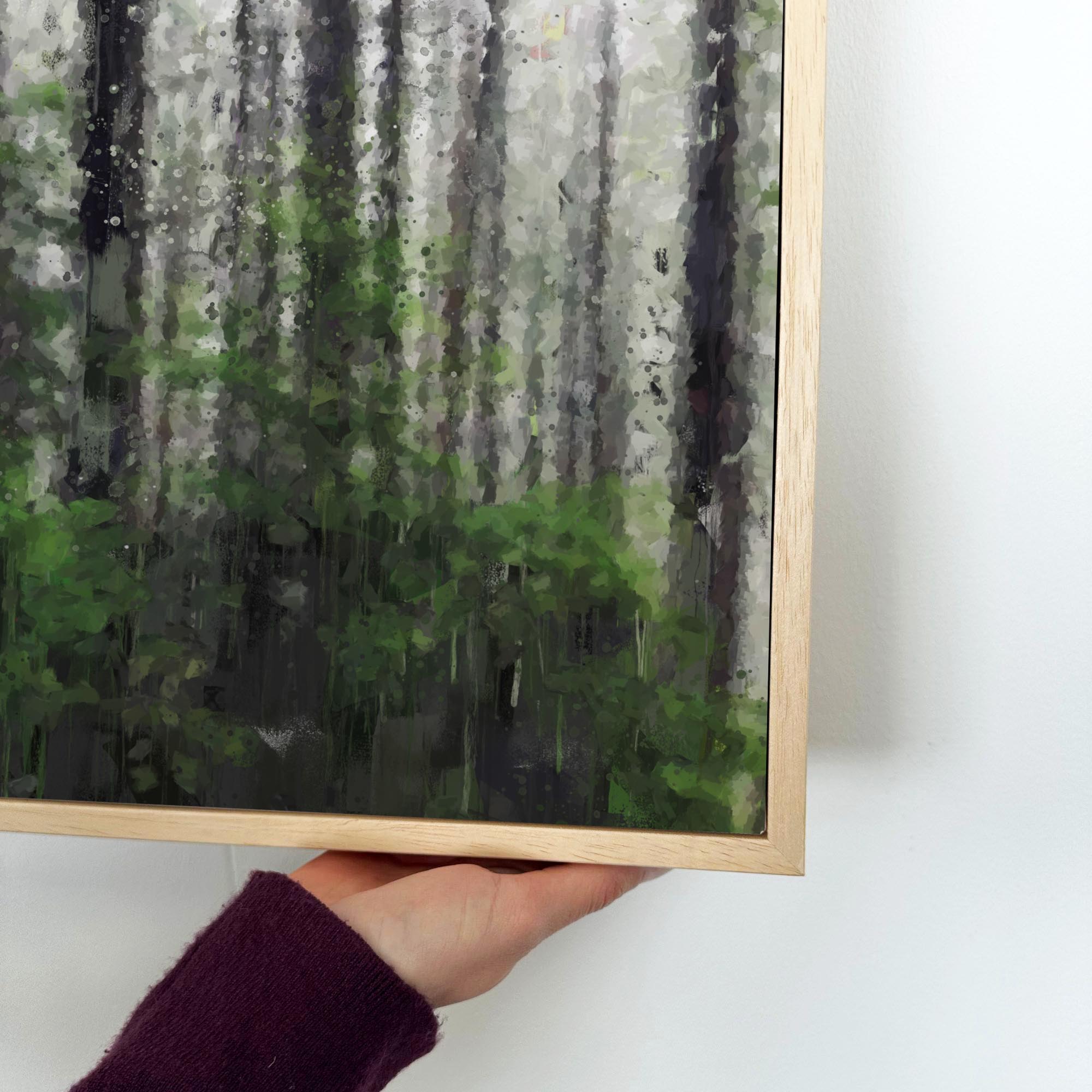 The Forest Trees Oil Painting Canvas Print