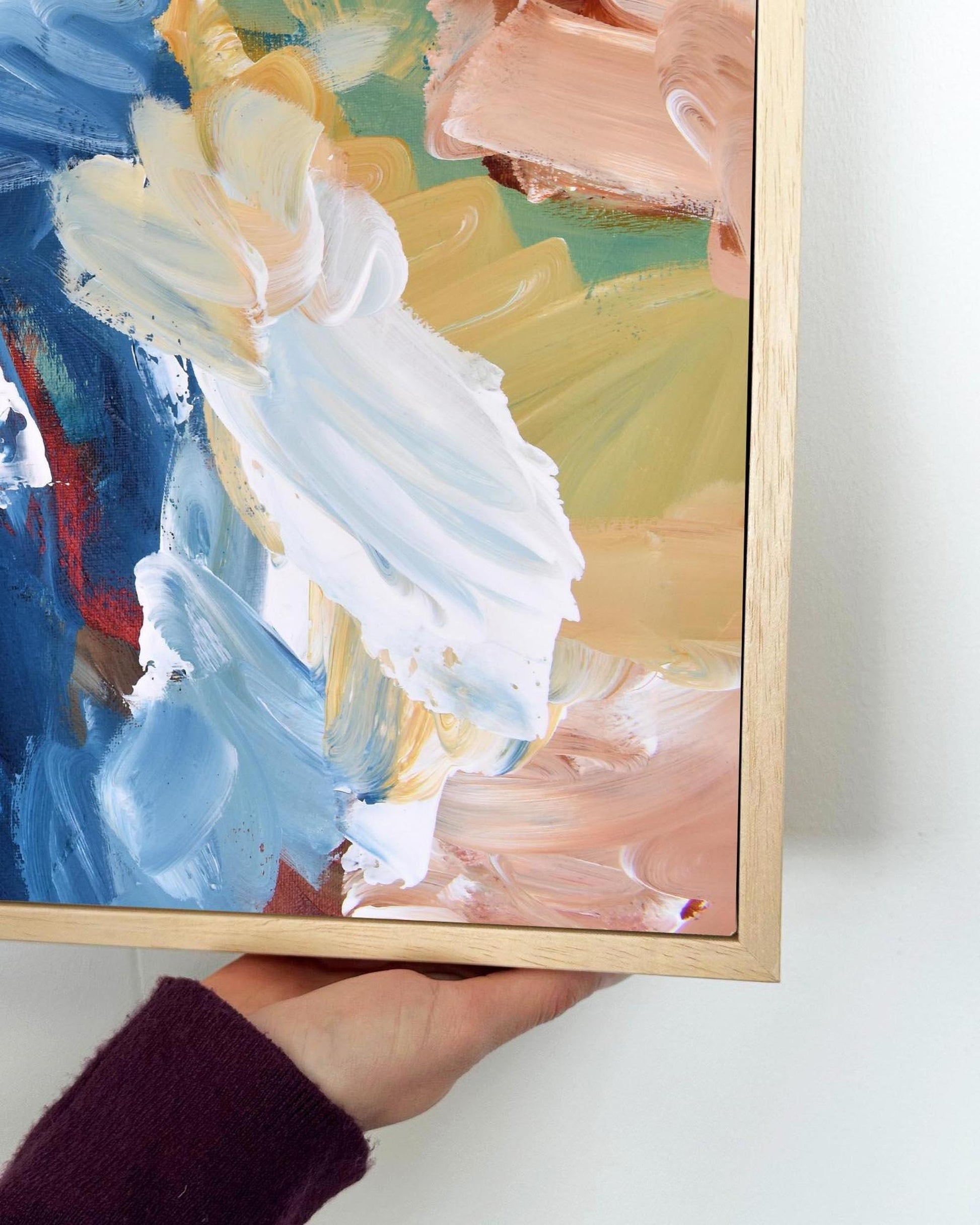 Abstract 310 Framed Canvas-Abstract House