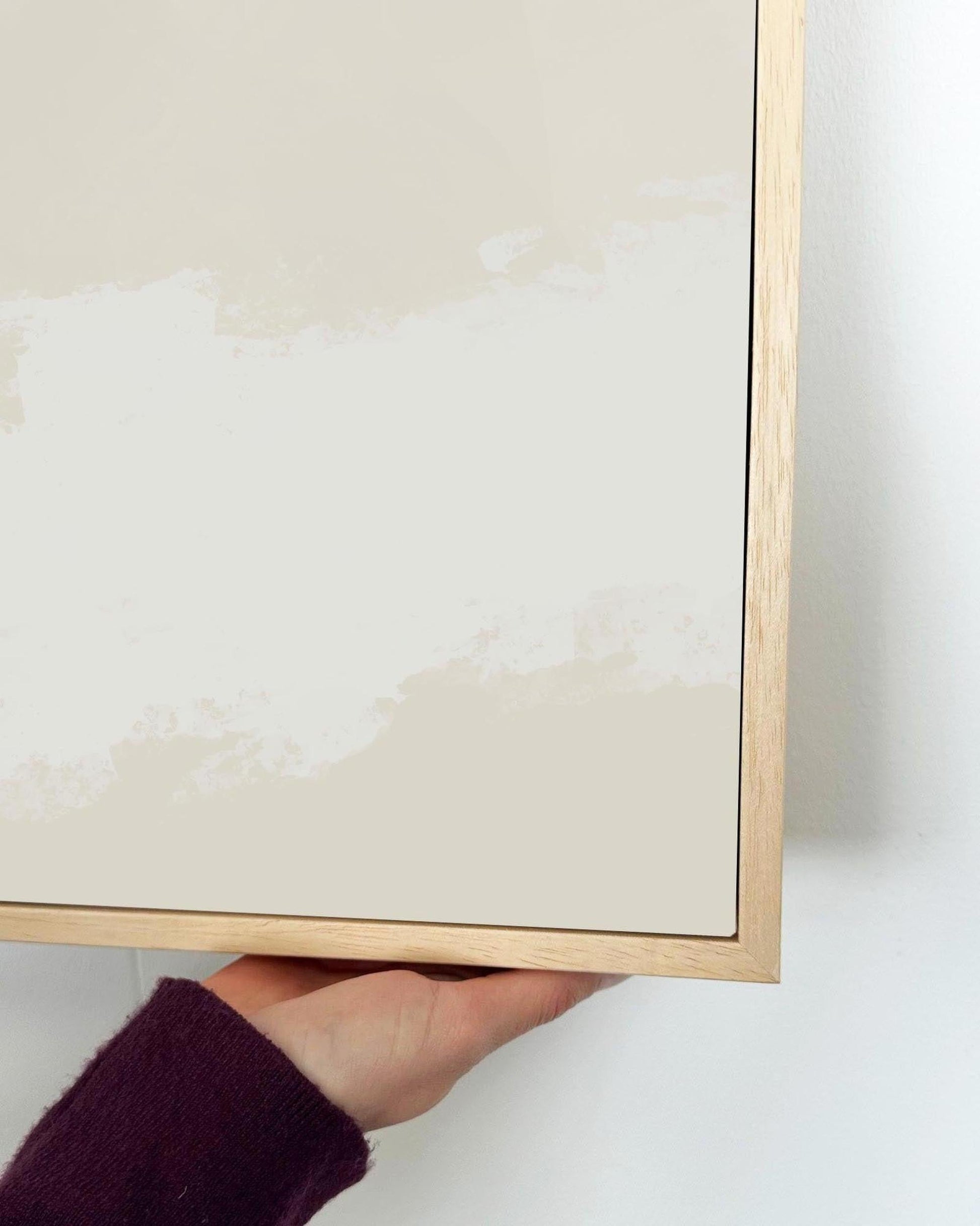 Neutral Skies Framed Canvas-Abstract House