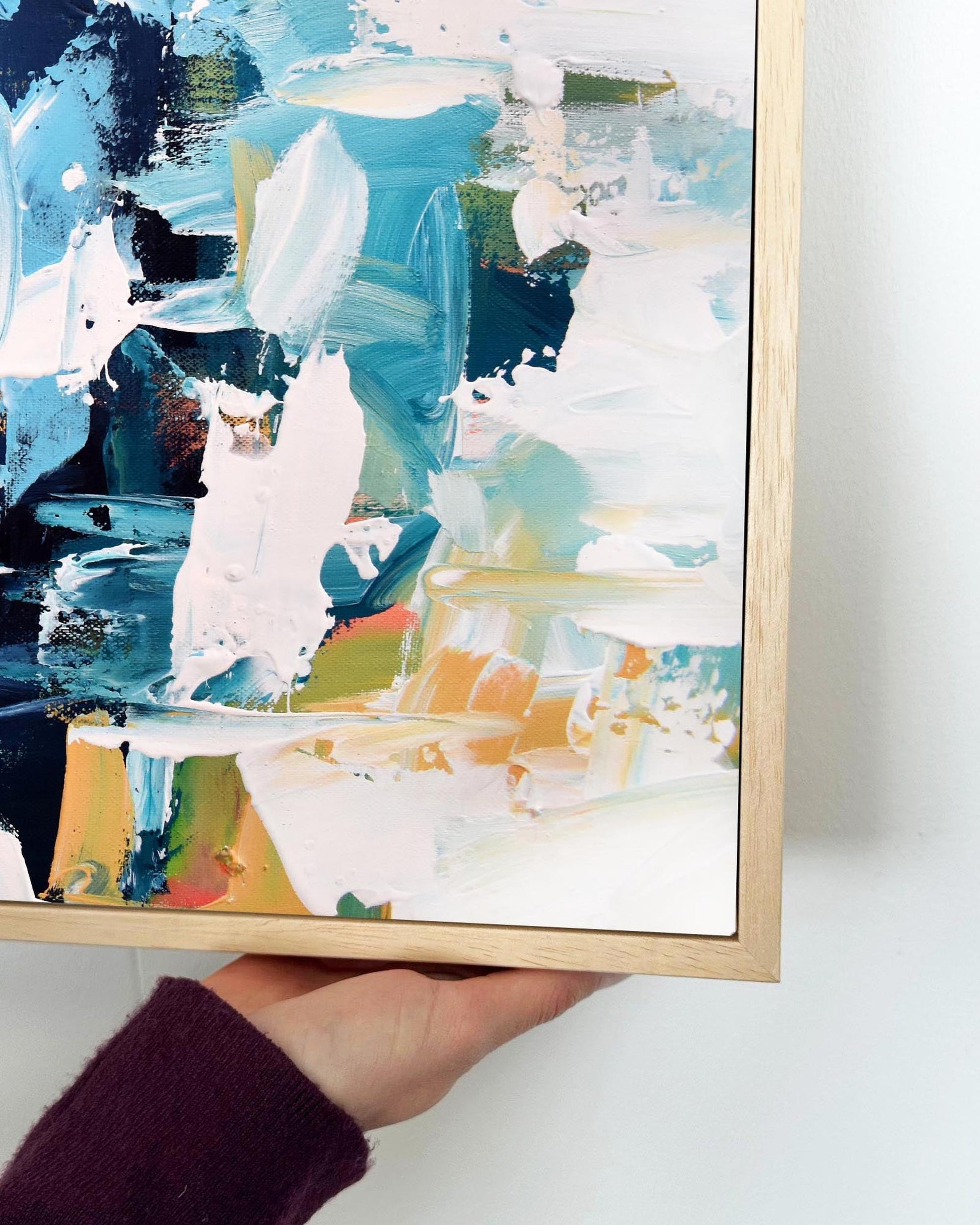 Abstract 161 Framed Canvas-Abstract House