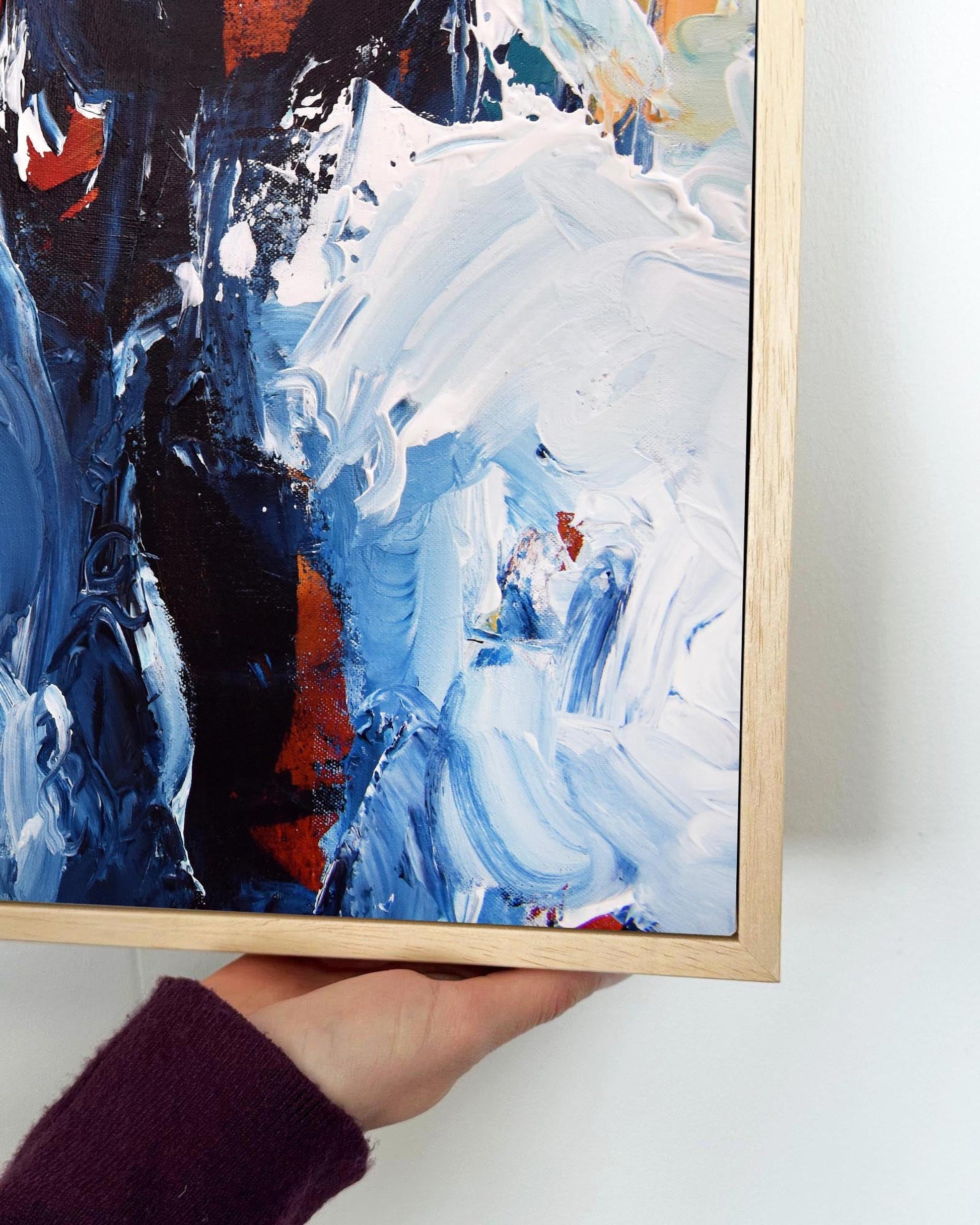 Abstract 163 Framed Canvas-Abstract House