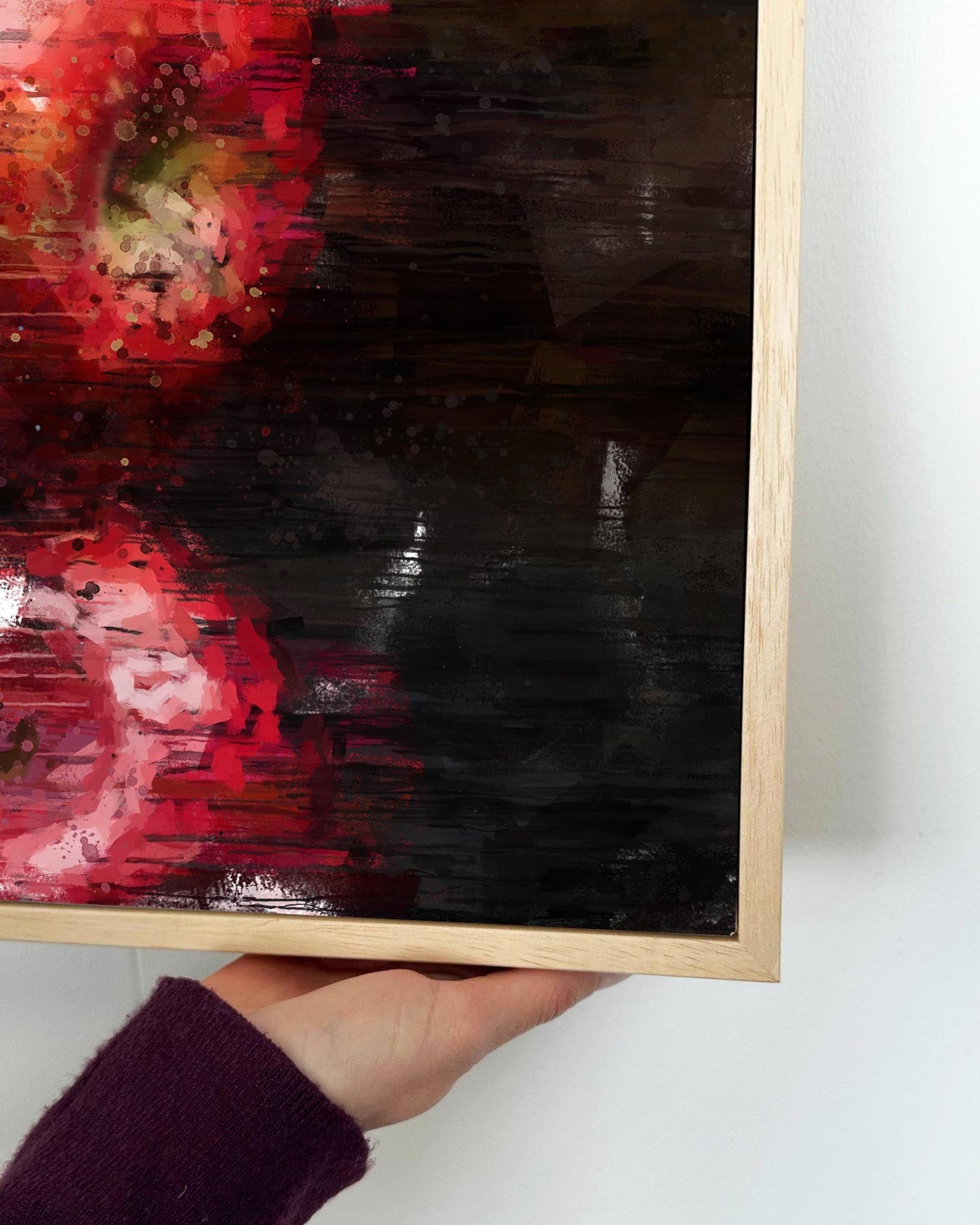 Red Apples Still Life Painting Framed Canvas-Abstract House