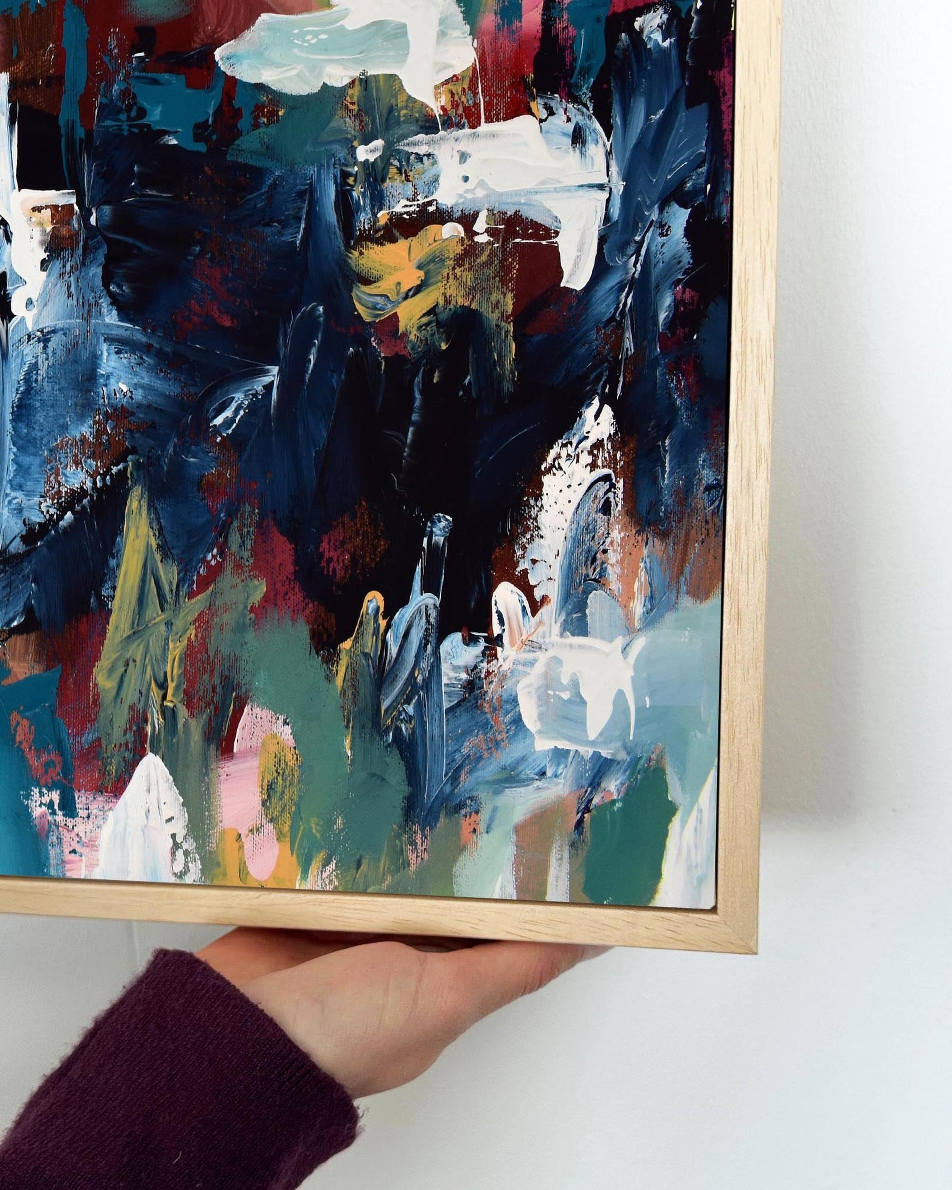 Abstract 377 Framed Canvas-Abstract House