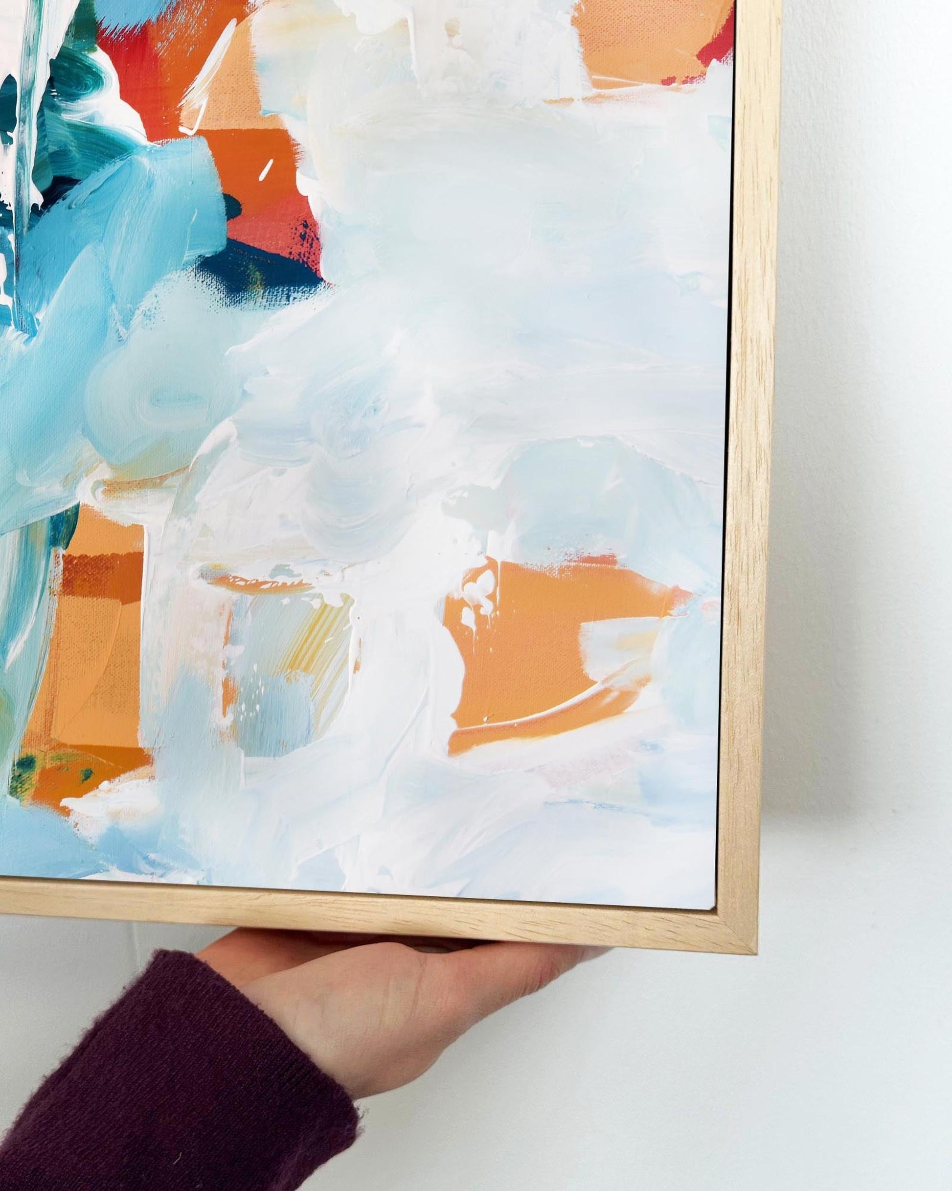 Abstract 227 Framed Canvas-Abstract House