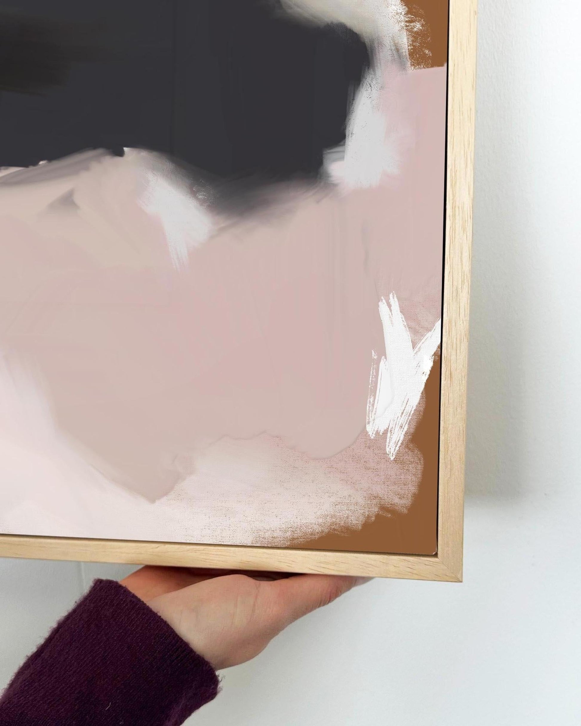 The Island Framed Canvas Art-Abstract House