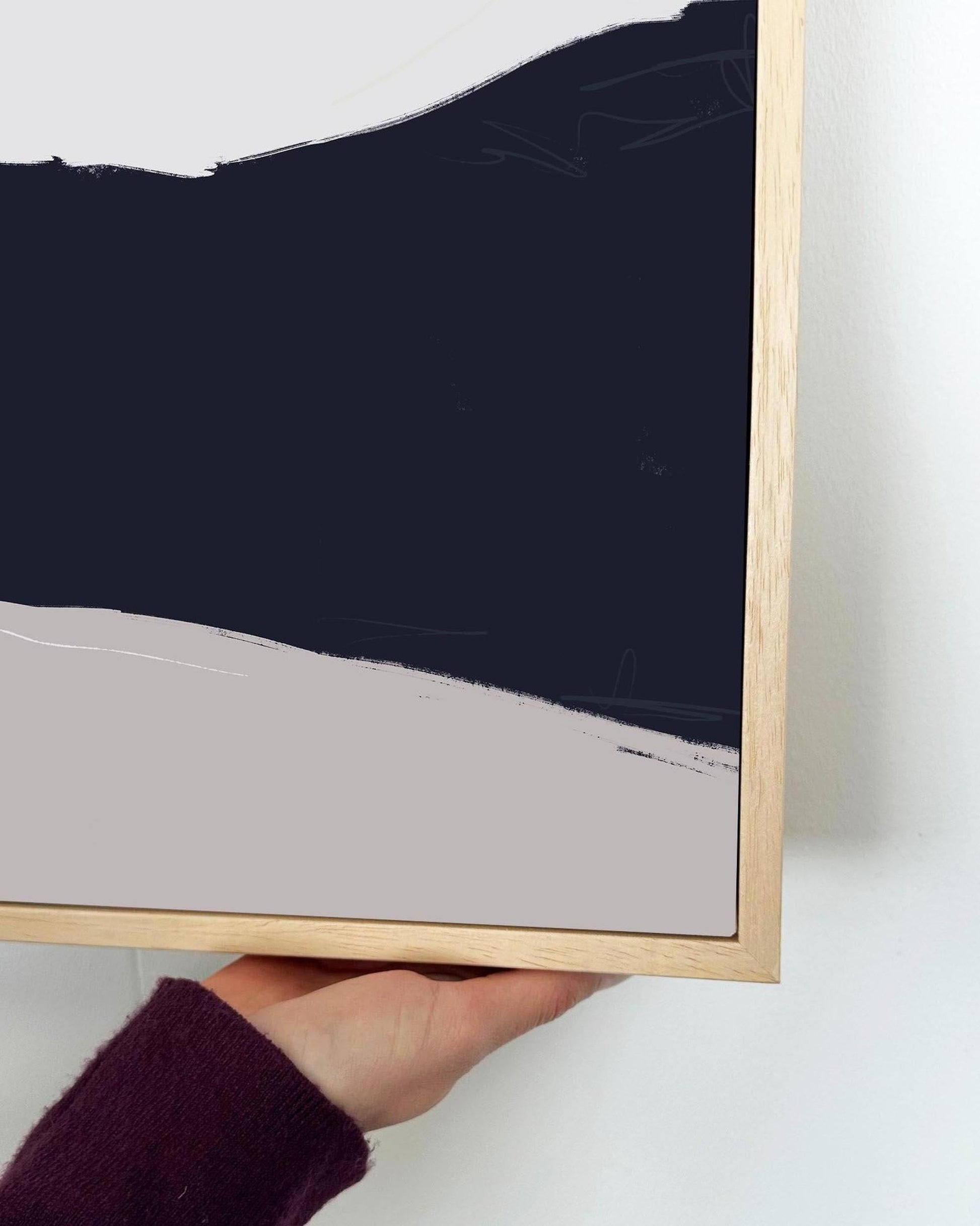 Abstract Study III Framed Canvas-Abstract House