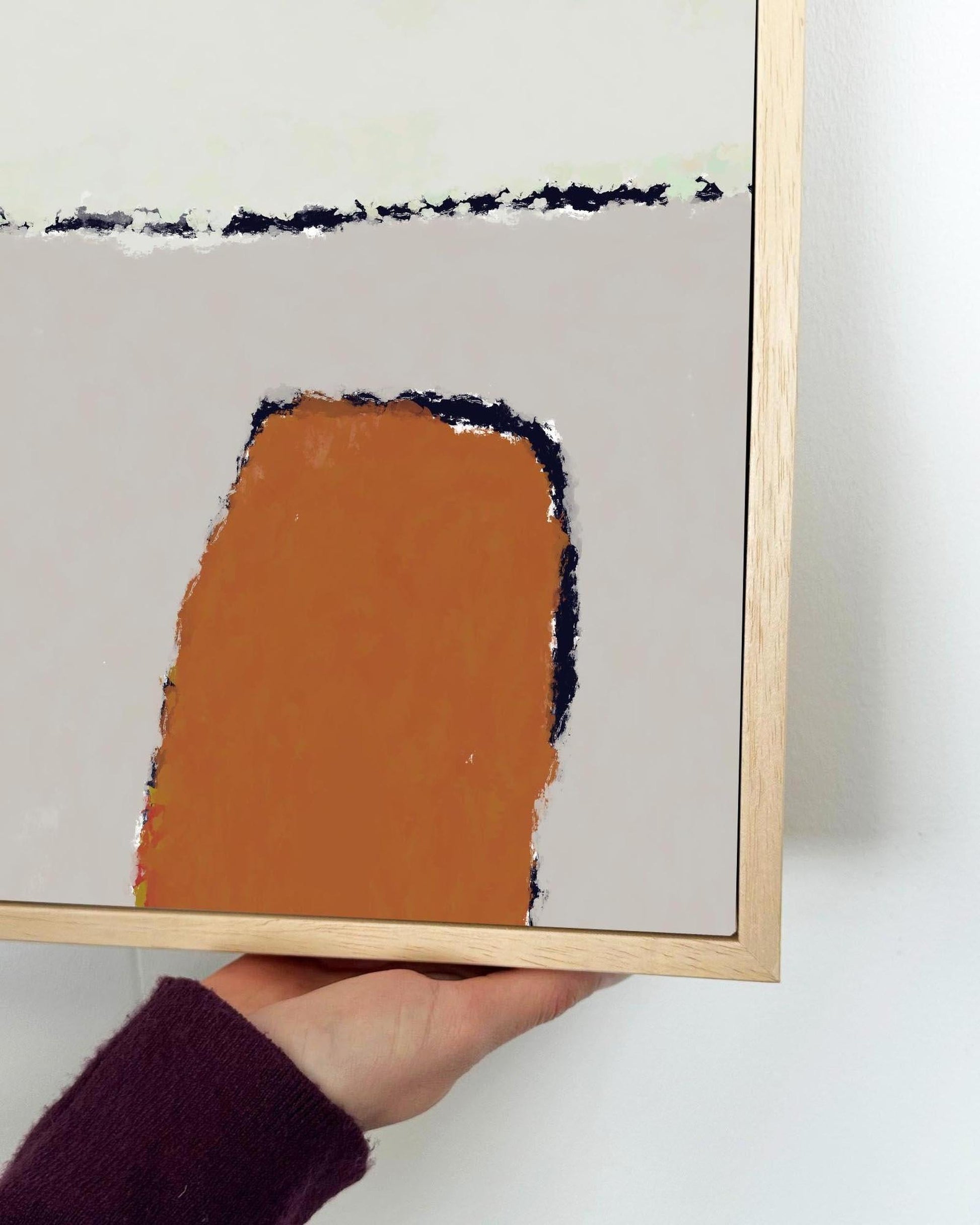 Unfolded Framed Canvas-Abstract House