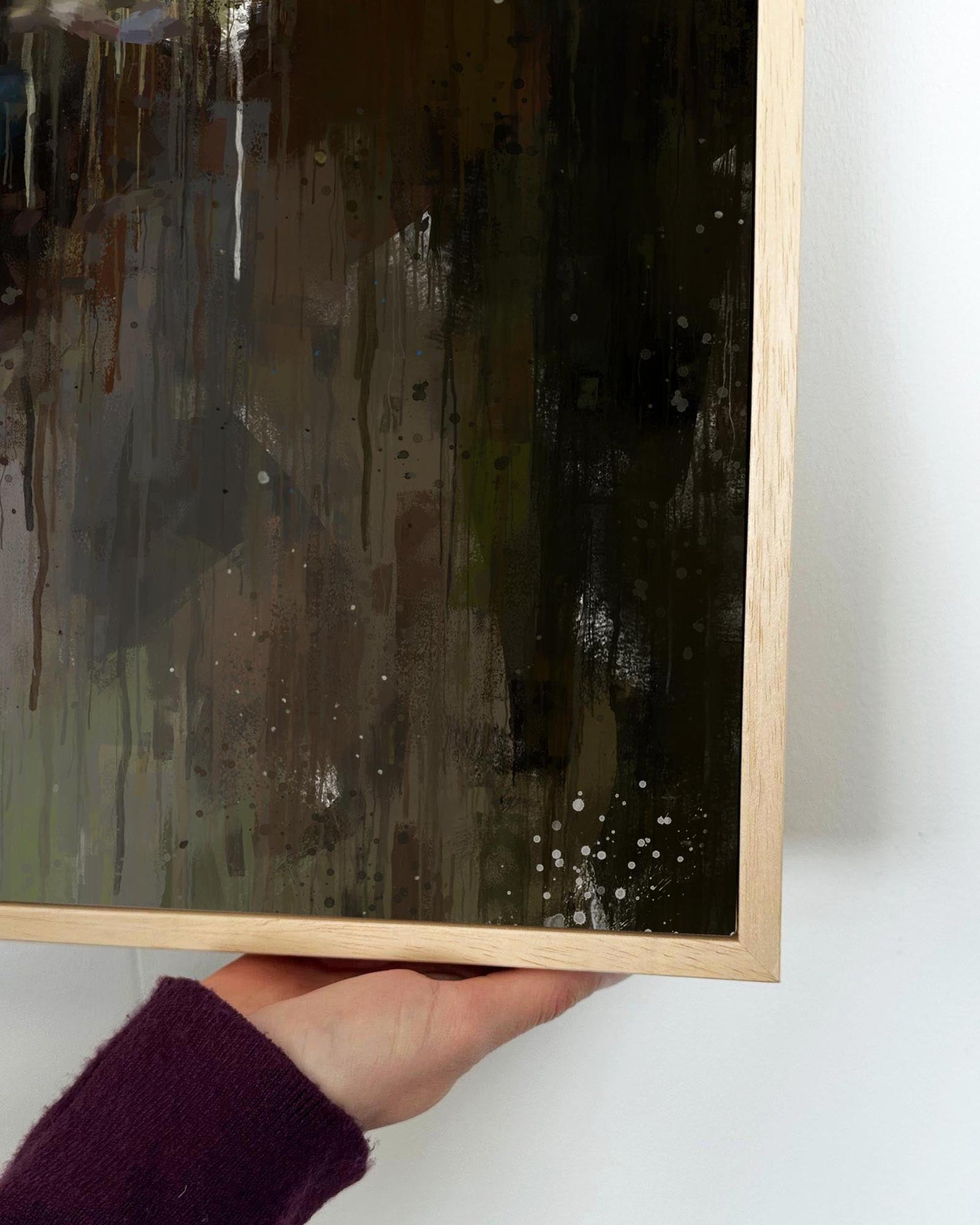 Fruit Oil Painting Framed Canvas-Abstract House