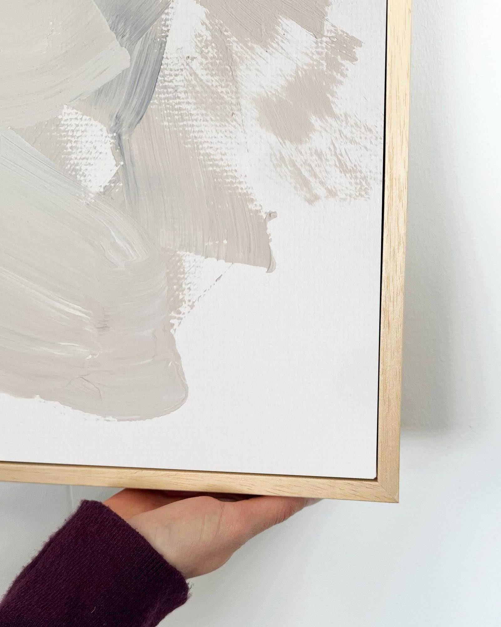 Serene Grey Skies Framed Canvas-Abstract House