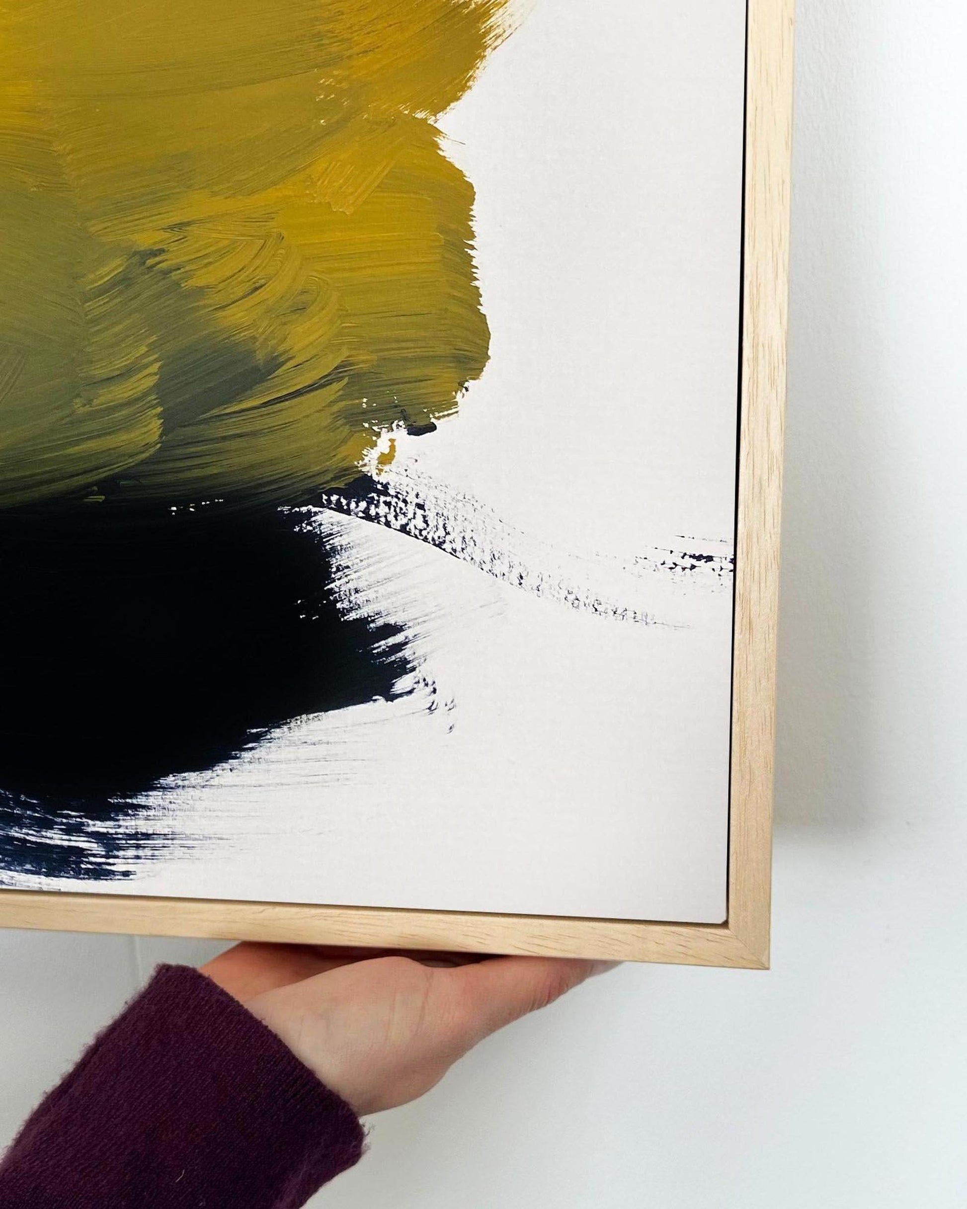 Yellow Ochre Strokes-Abstract House