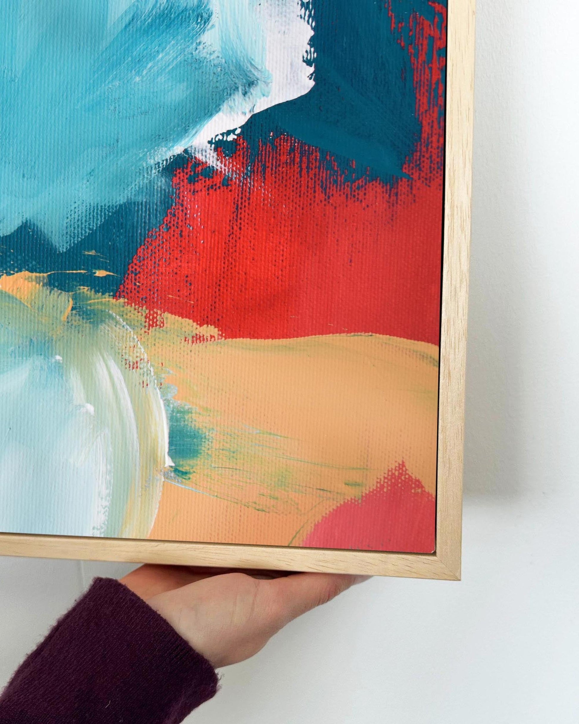 Abstract 220 Framed Canvas-Abstract House