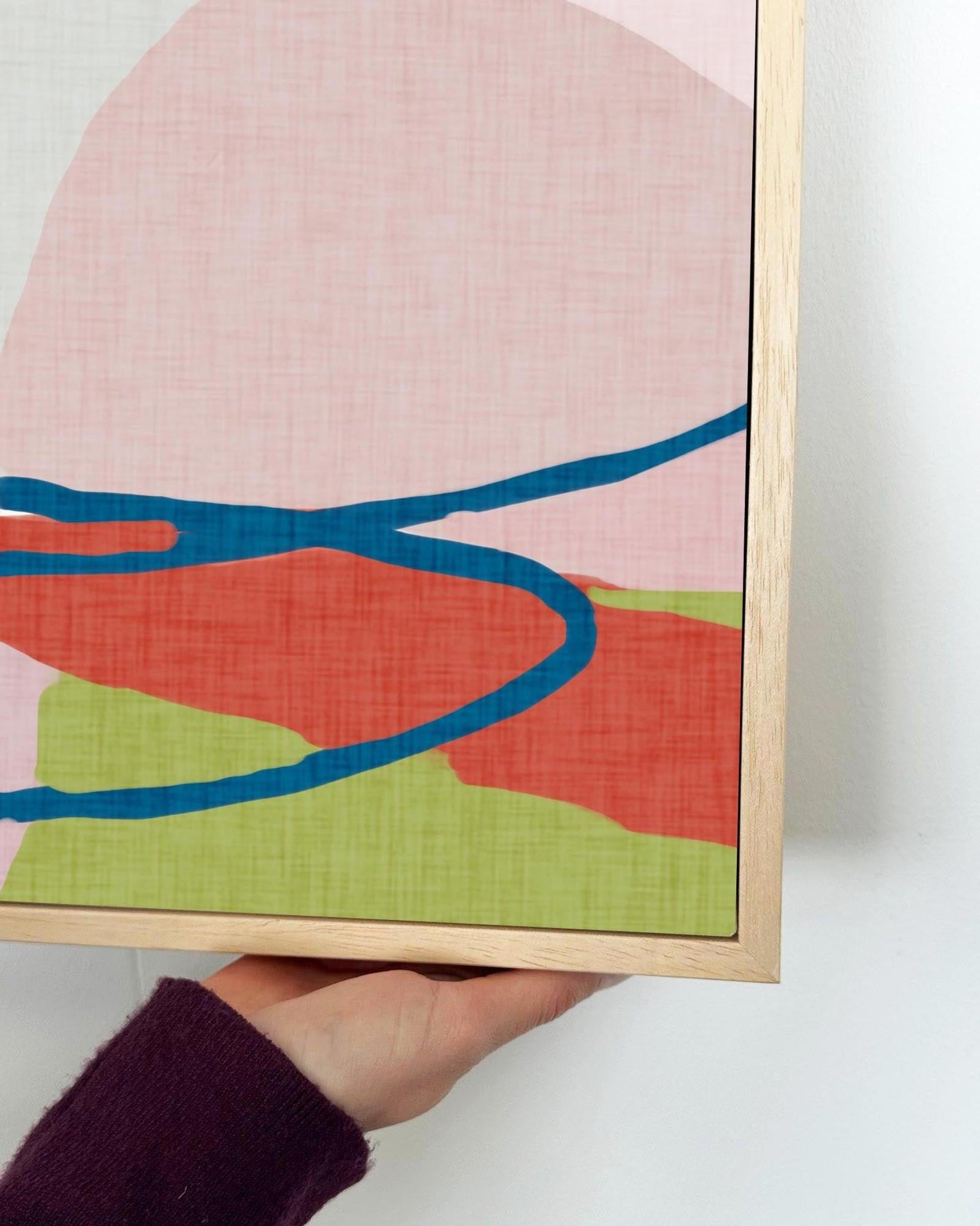 Abstract Jungle Framed Canvas-Abstract House