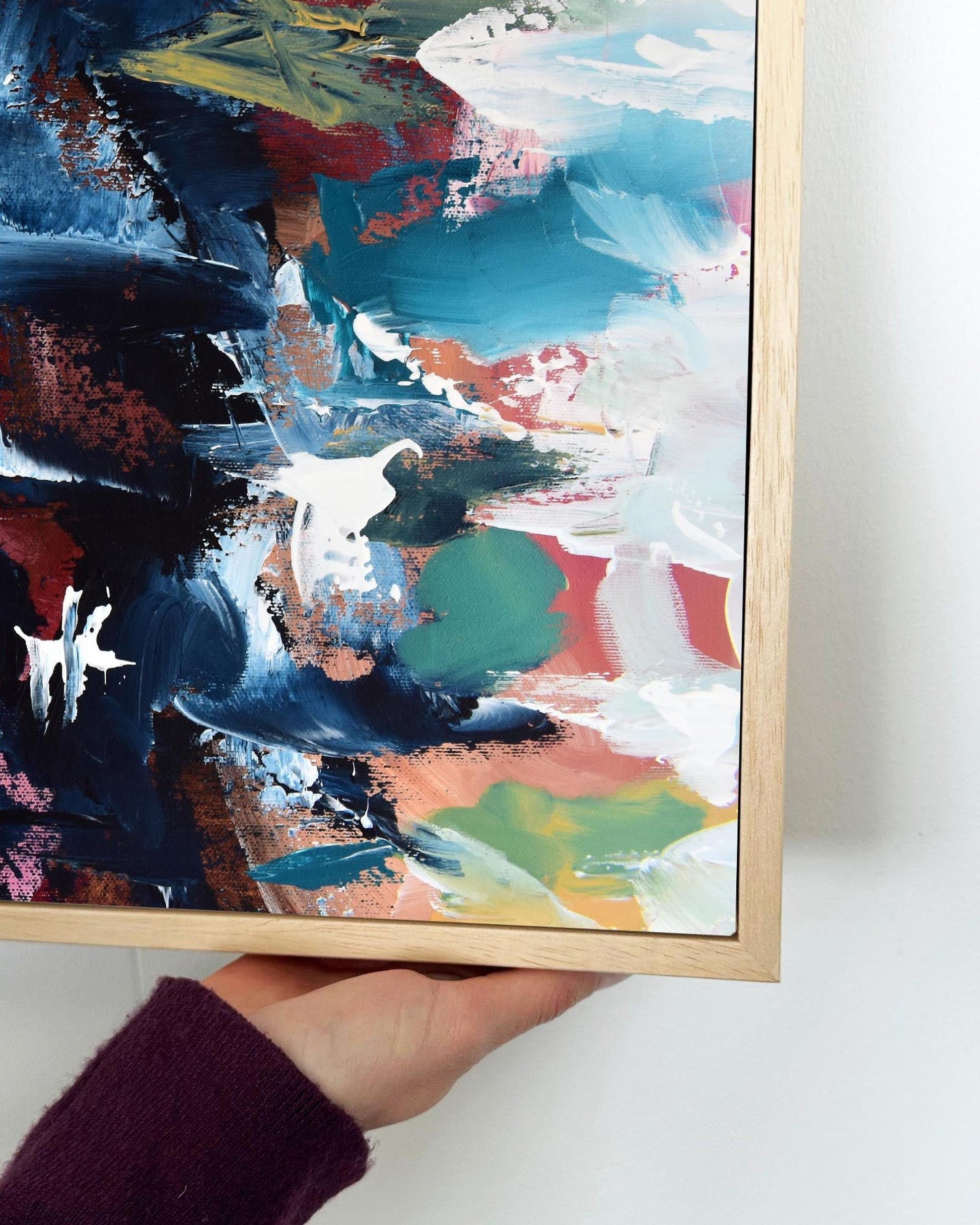 Abstract 379 Framed Canvas-Abstract House