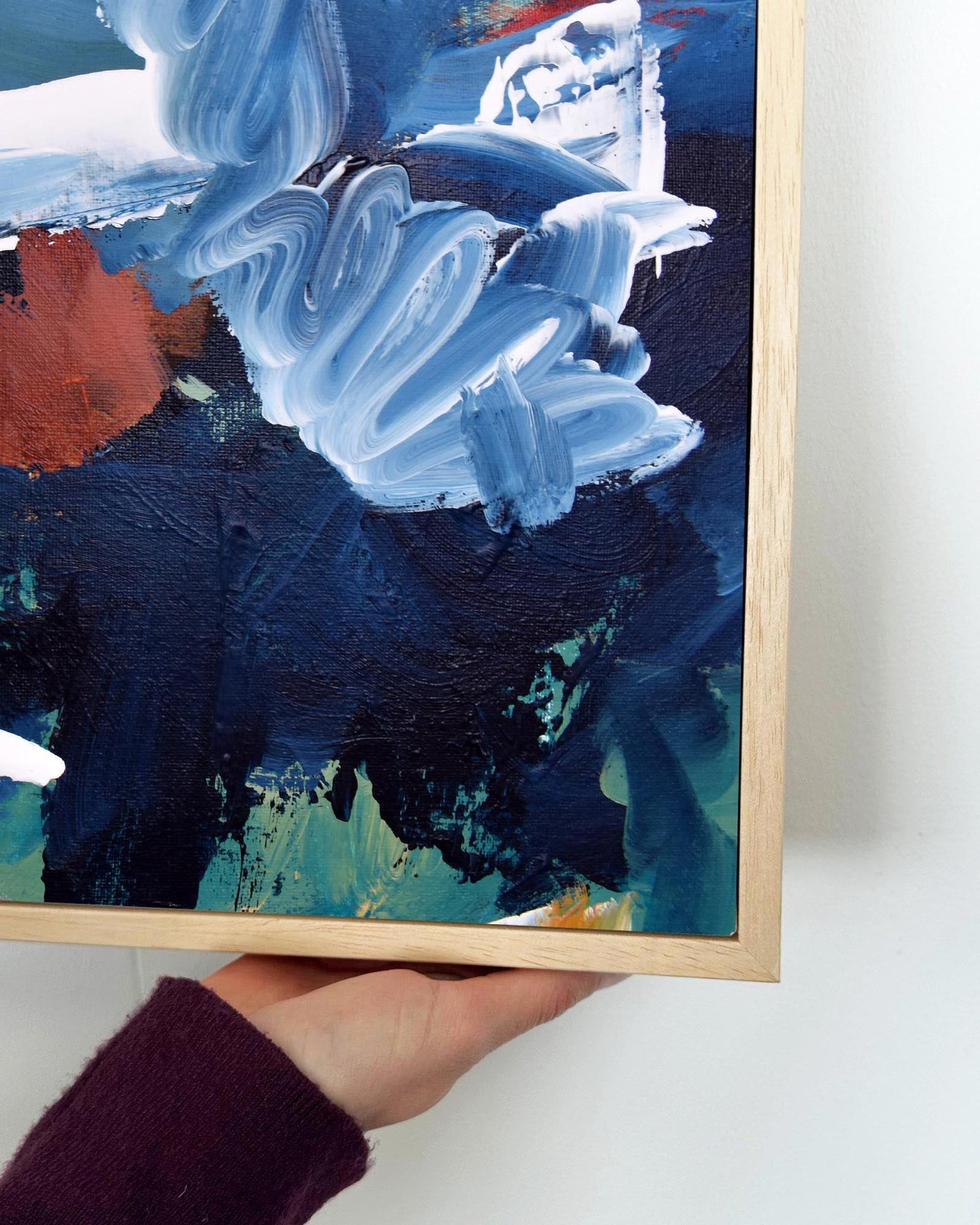 Abstract 309 Framed Canvas-Abstract House