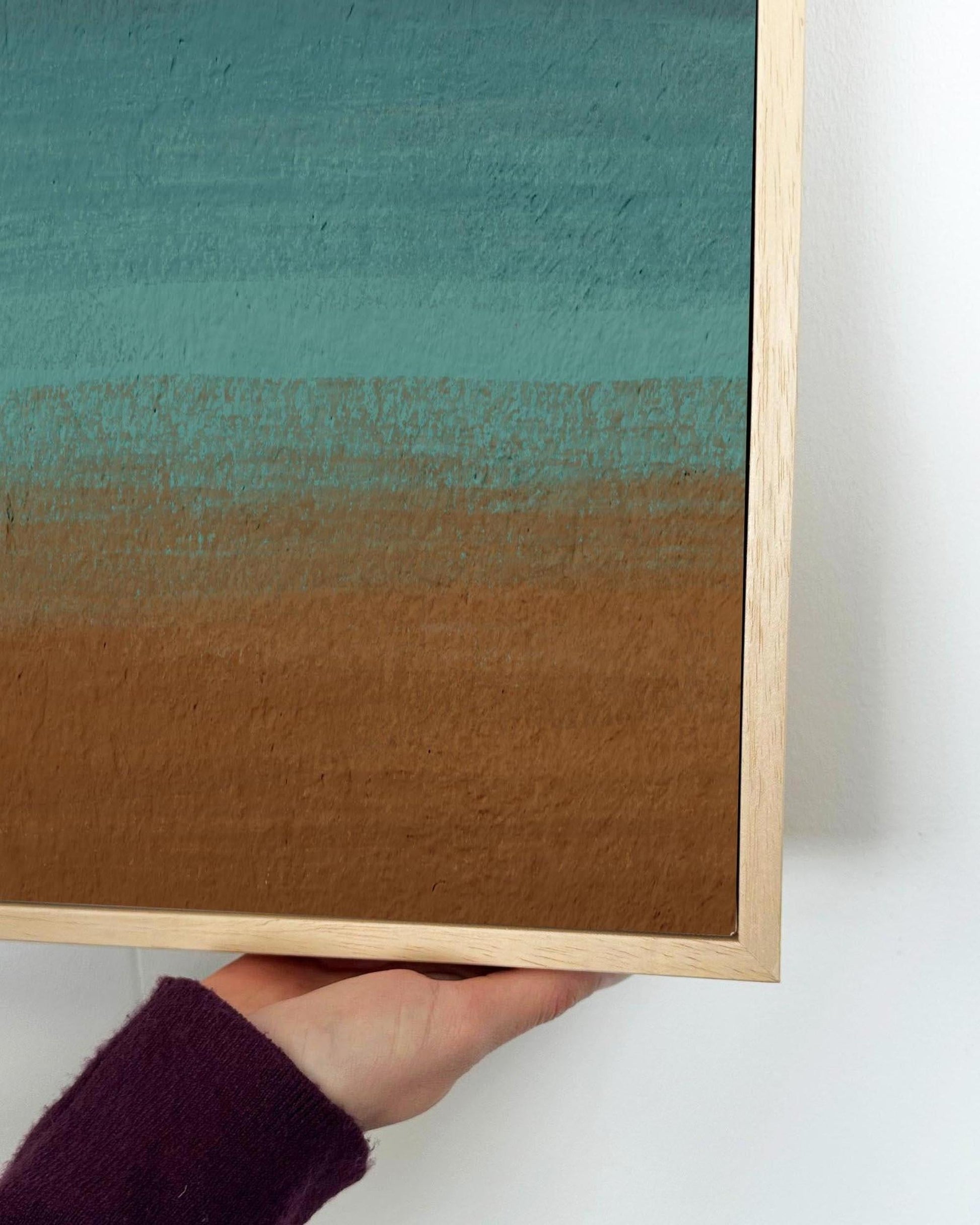 Sandy Desert Dunes Framed Canvas-Abstract House