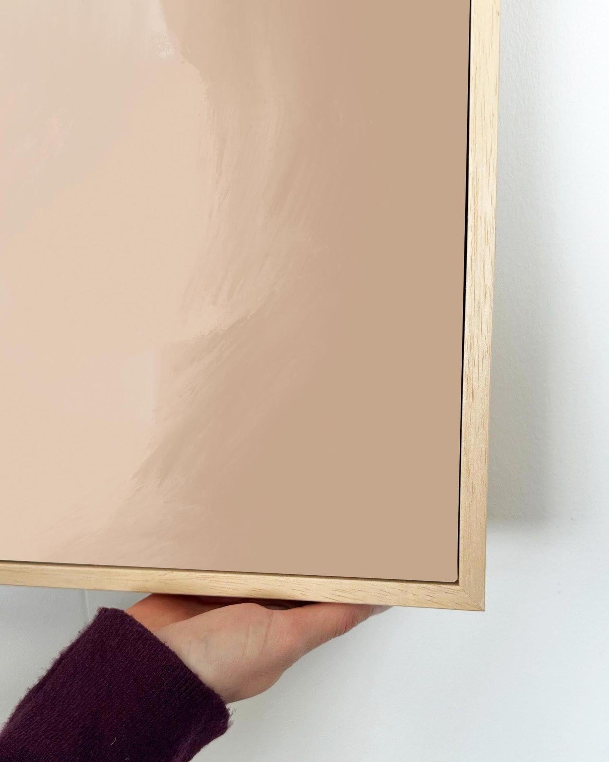 Dusty Pink Illusions Framed Canvas-Abstract House