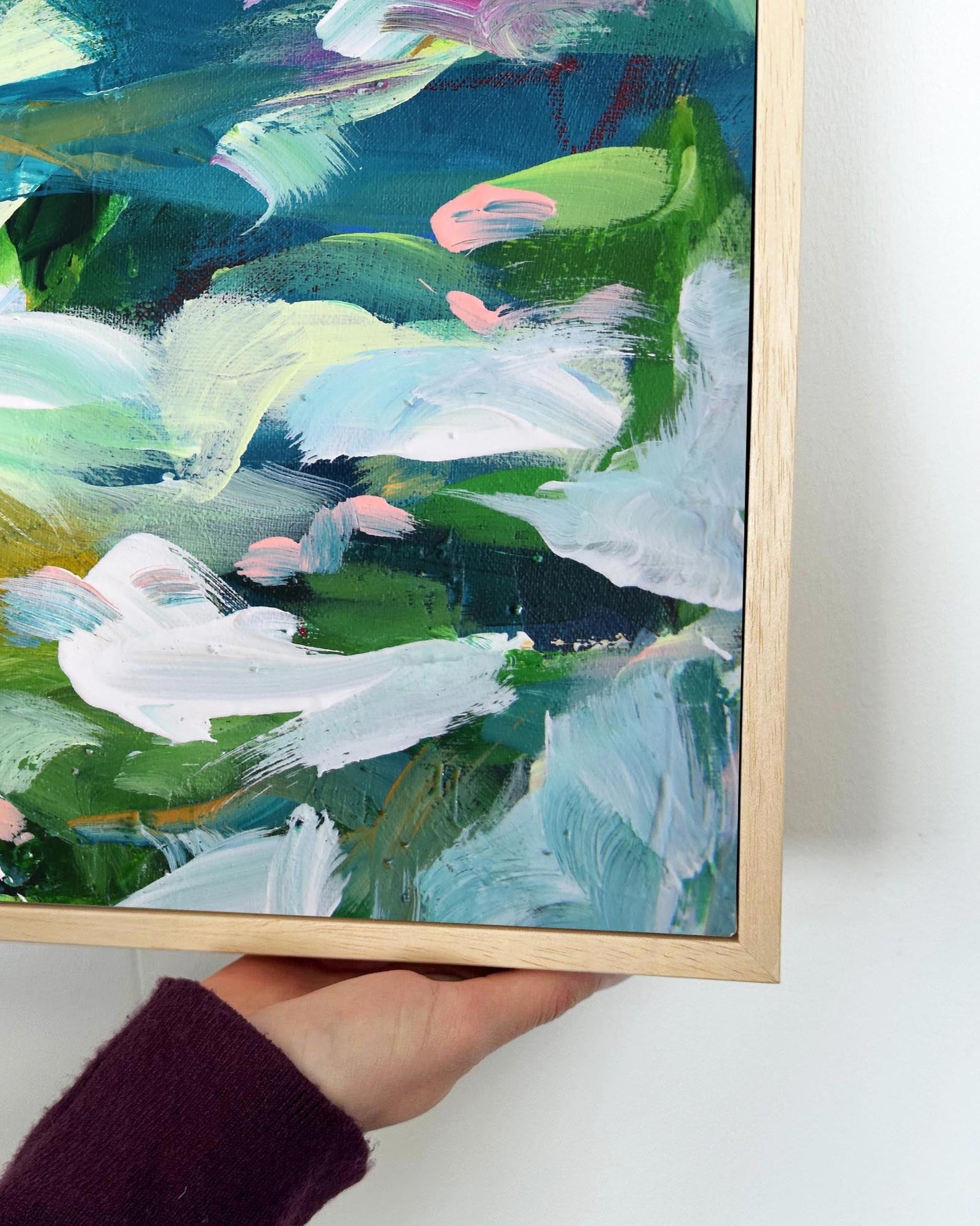 Abstract 142 Framed Canvas-Abstract House