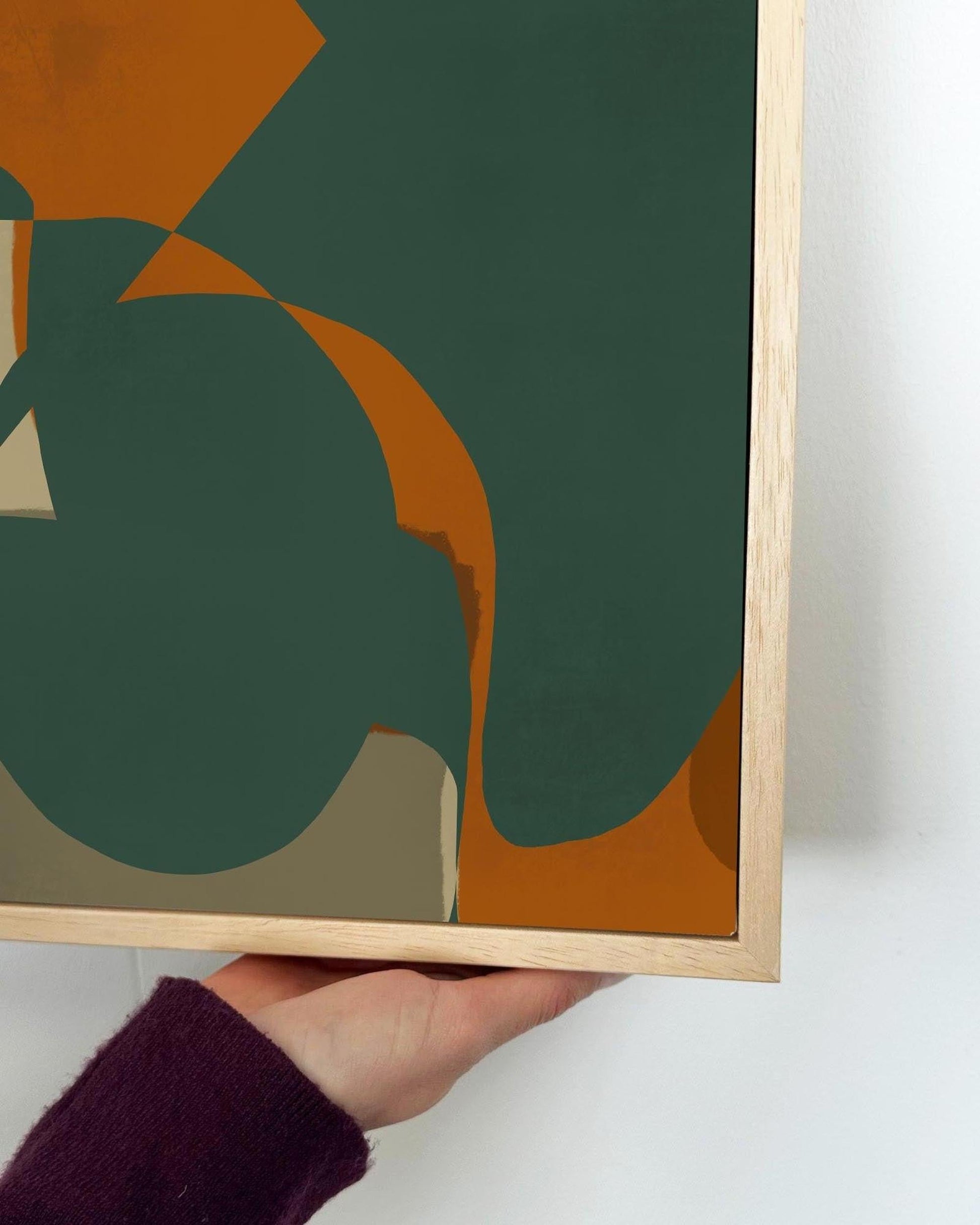 Jungle Botanical Framed Canvas-Abstract House