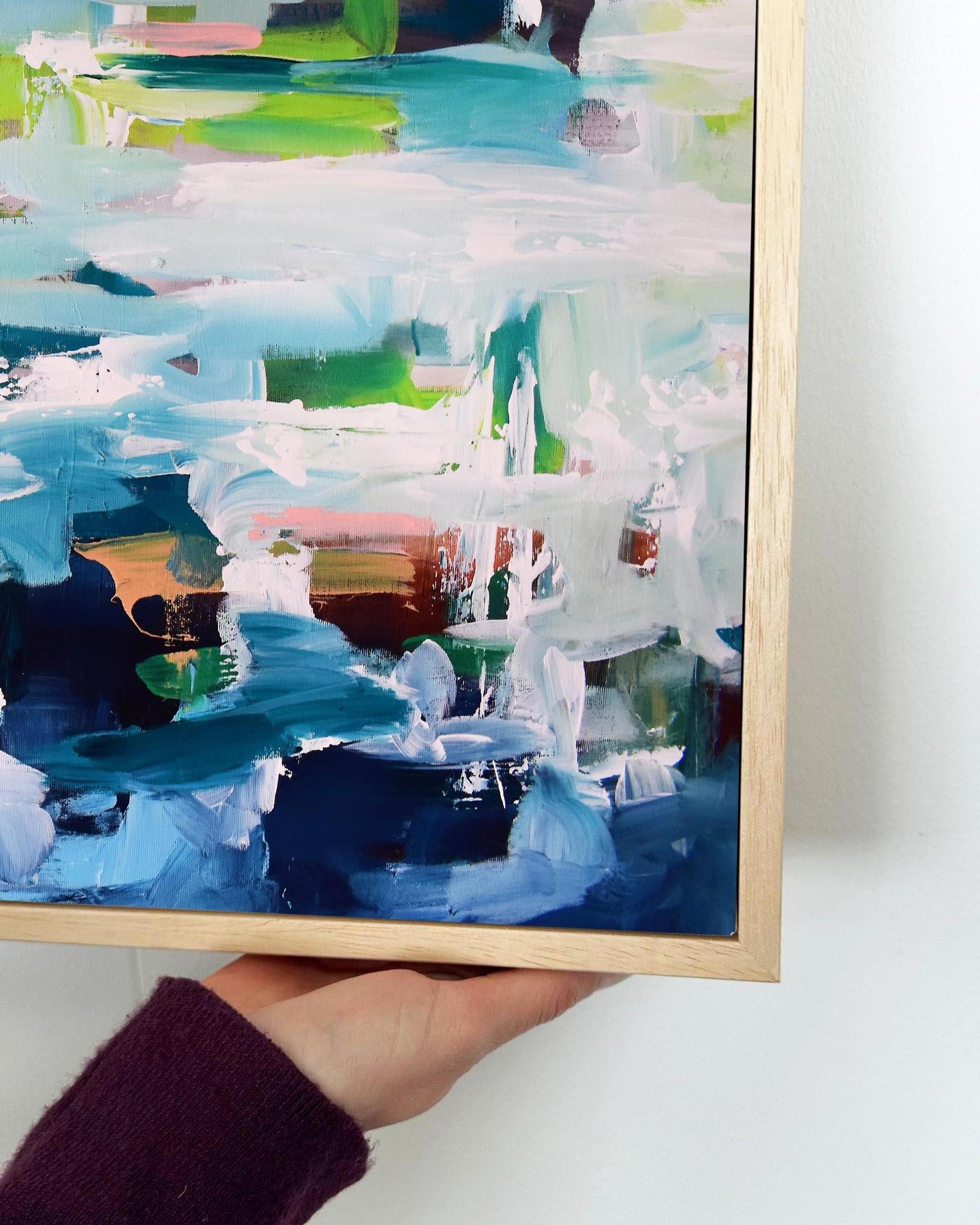 Abstract 395 Framed Canvas-Abstract House