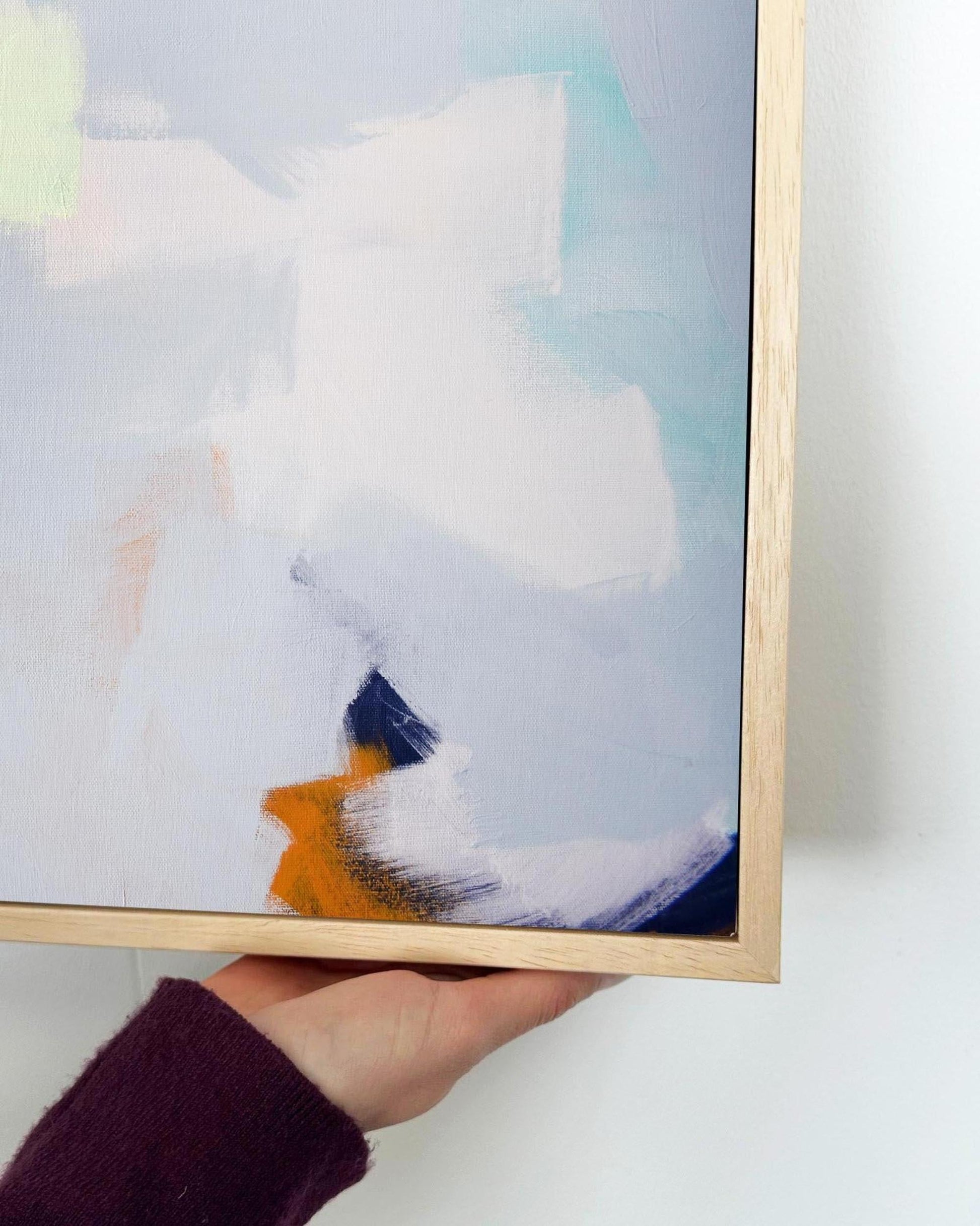 Abstract Clouds Framed Canvas-Abstract House