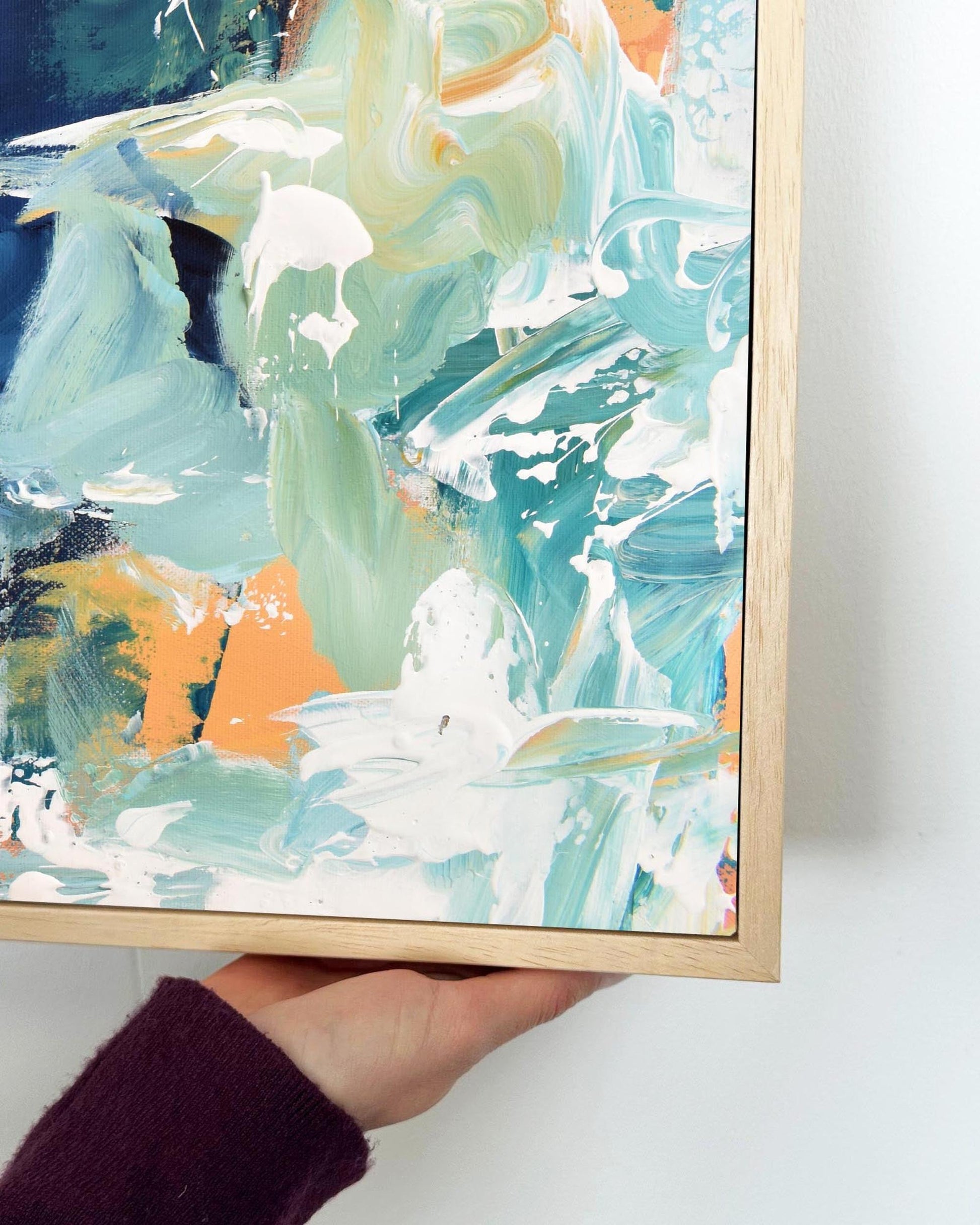 Abstract 218 Framed Canvas-Abstract House