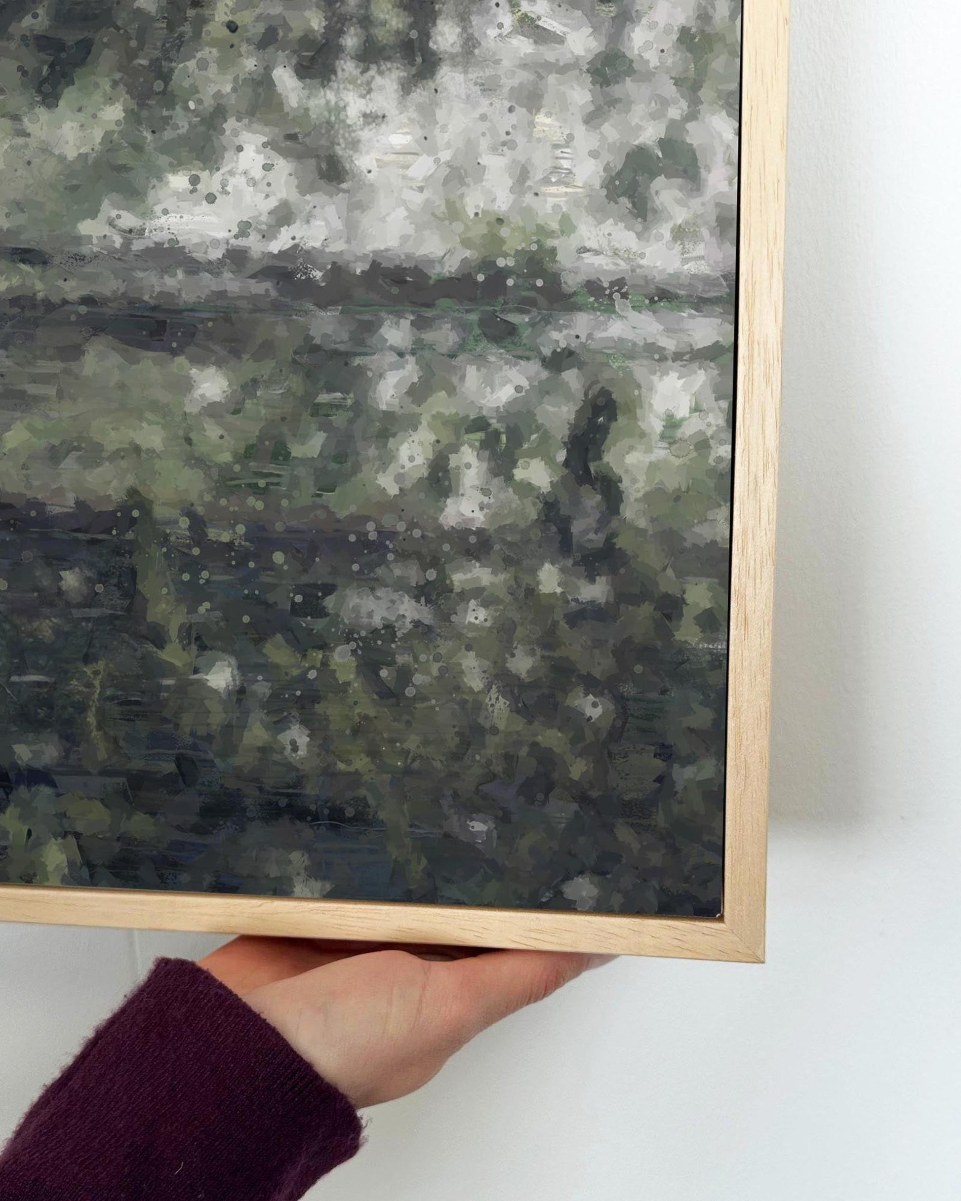 The Forest Oil Painting Framed Canvas-Abstract House