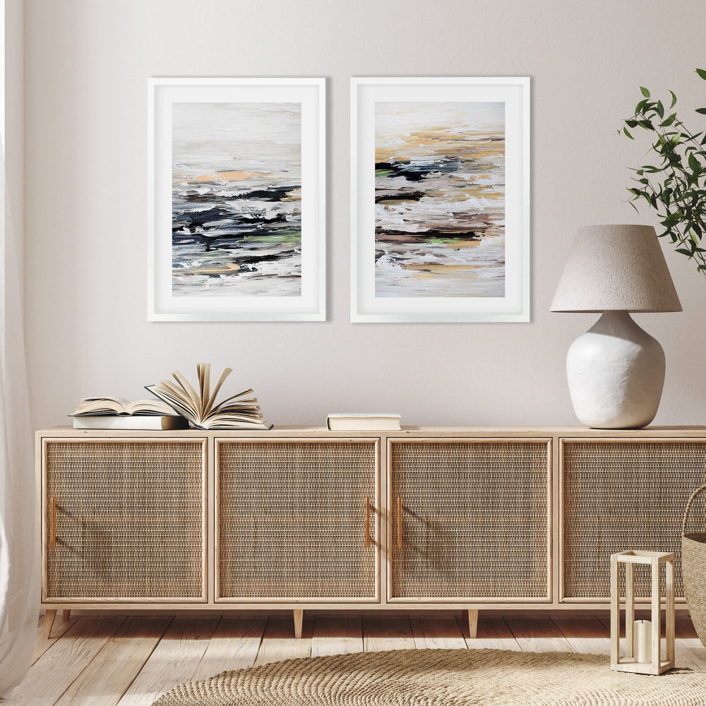 Coastal Abstract - Print Set Of 2-Abstract House