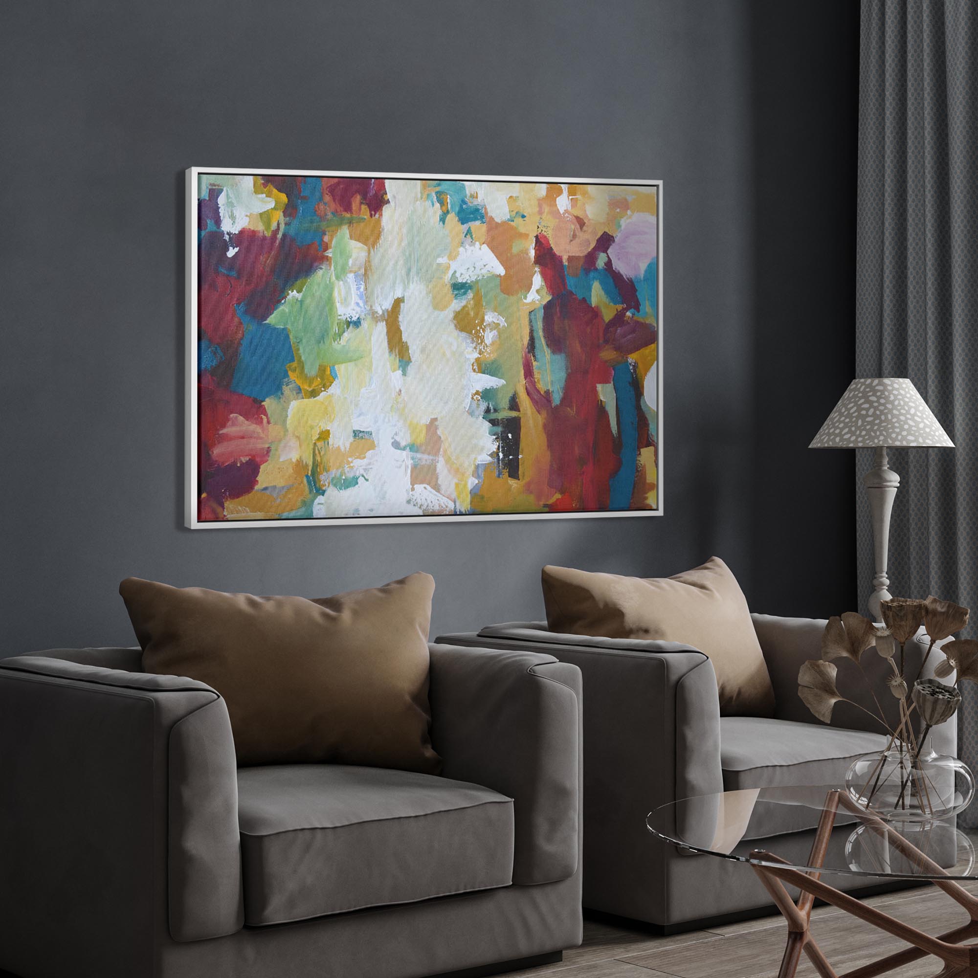 Abstract 419 Canvas Print-Abstract House