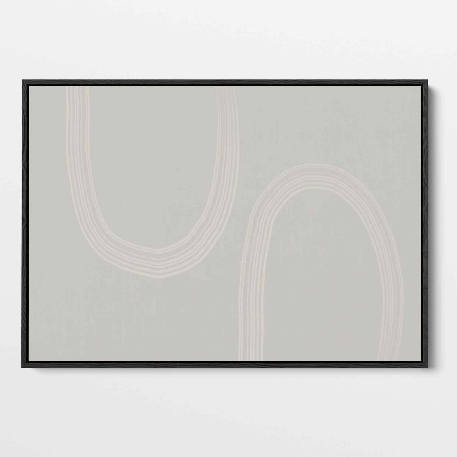 Draw The Line Framed Canvas Art-framed-Canvas Prints-Abstract House