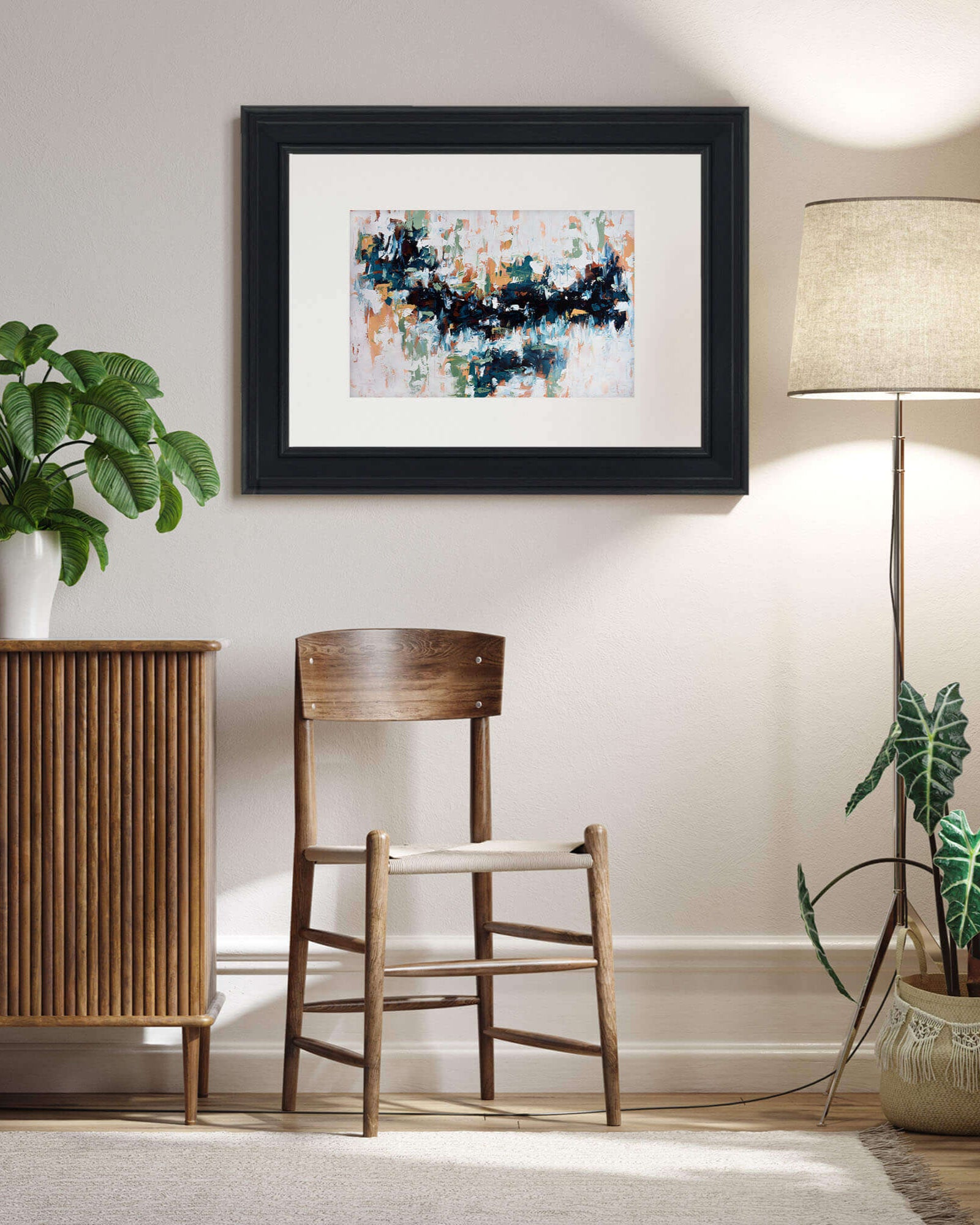 Floating Limited Edition Framed Art-Abstract House