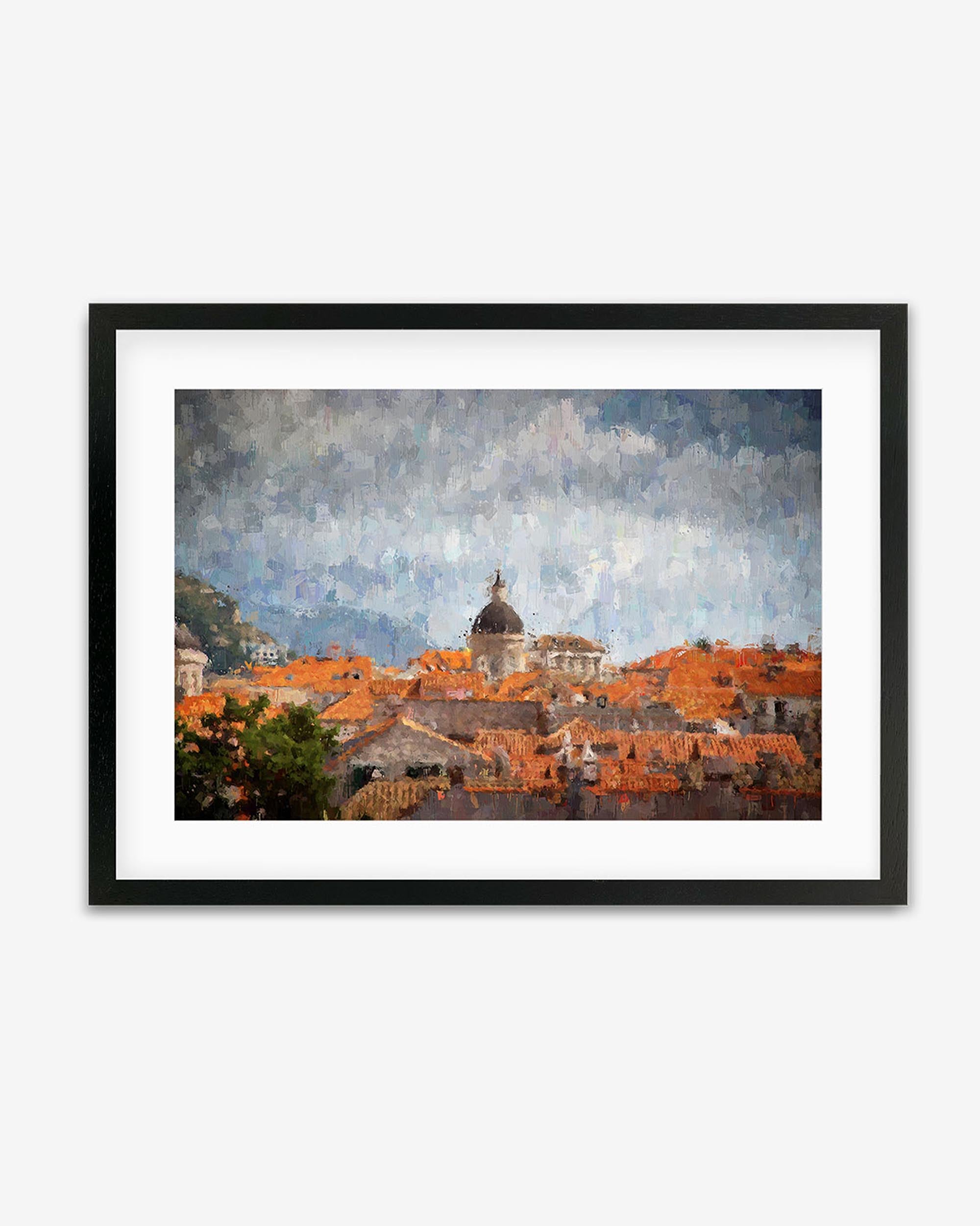 Impressionist Florence Rooftops Framed Art
