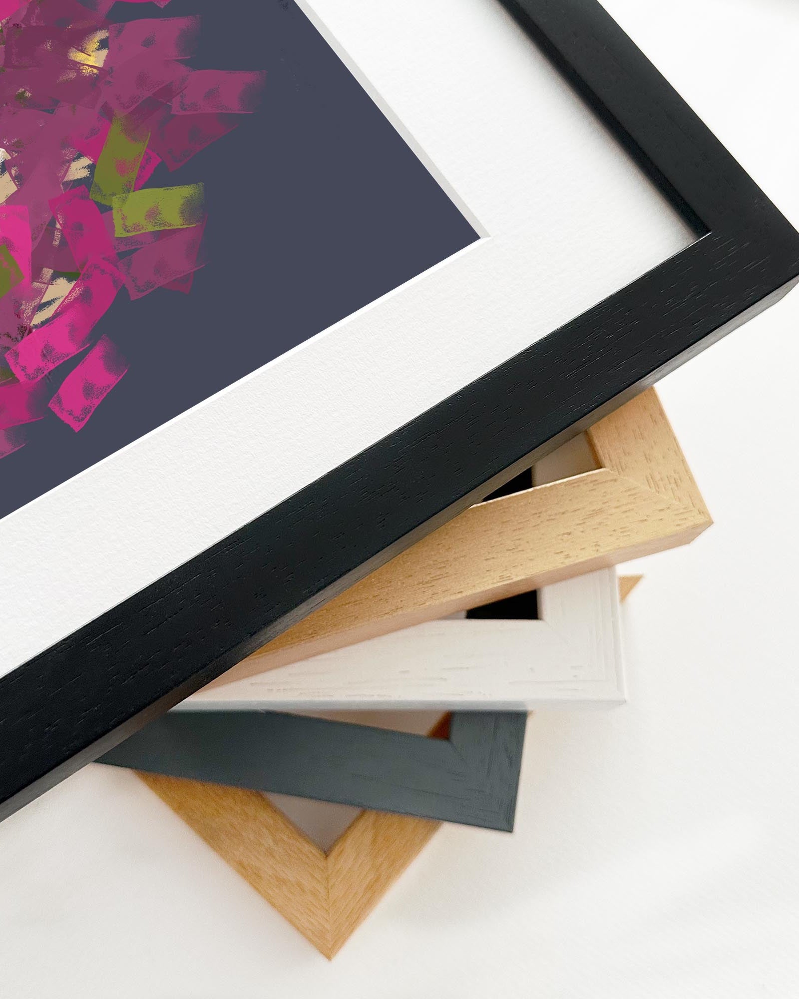 Four Blooms Study Framed Art-Abstract House