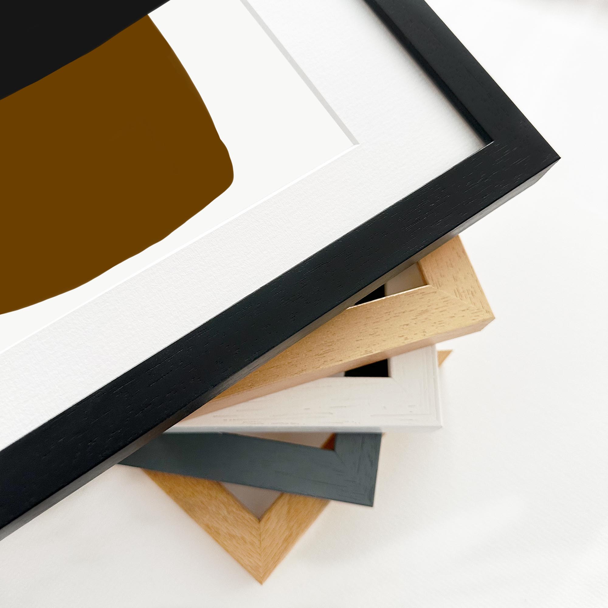 Brown Tones Shapes Framed Art