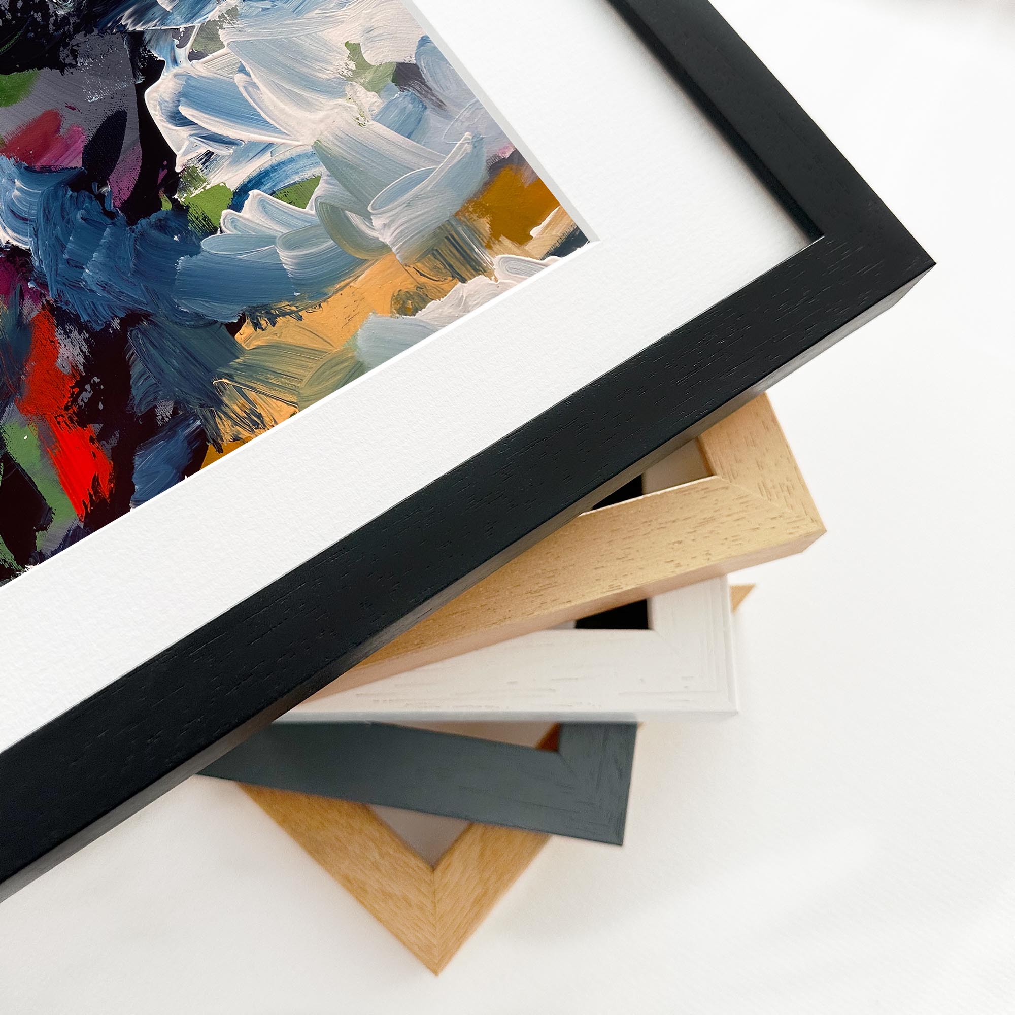 Abstract 488 Framed Art-Abstract House