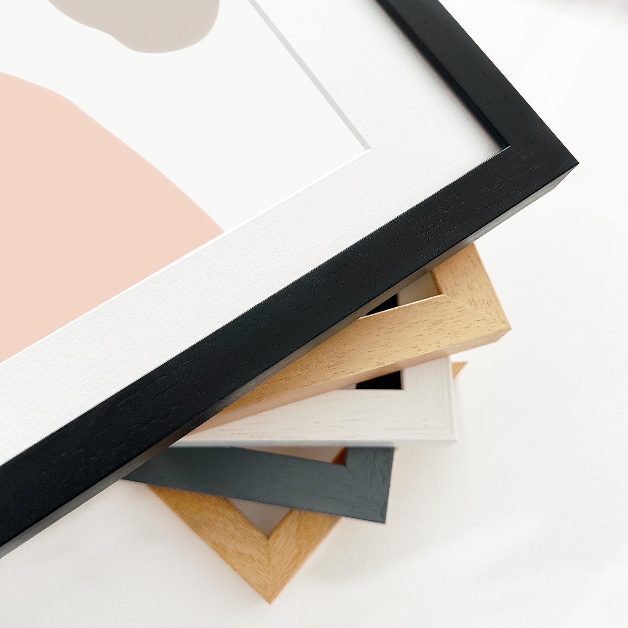 Modern Soft Shapes Framed Art