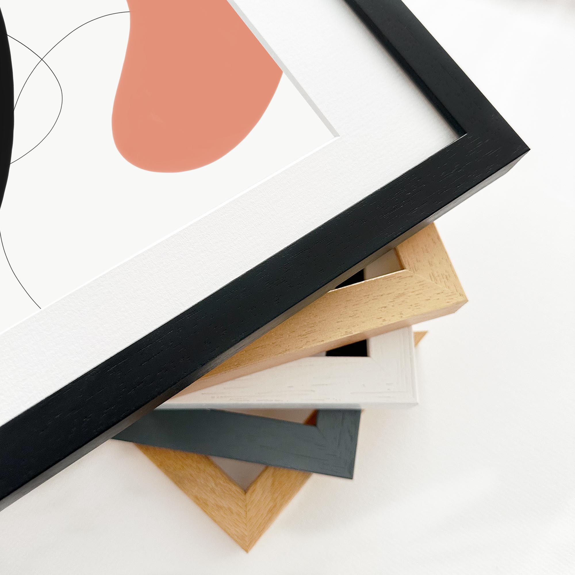 Scandinavian Minimal Framed Art