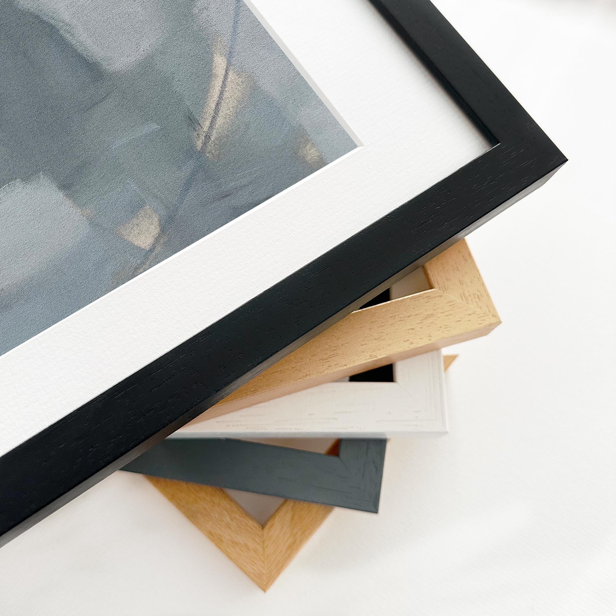 Neutral Abstract Shapes Framed Art