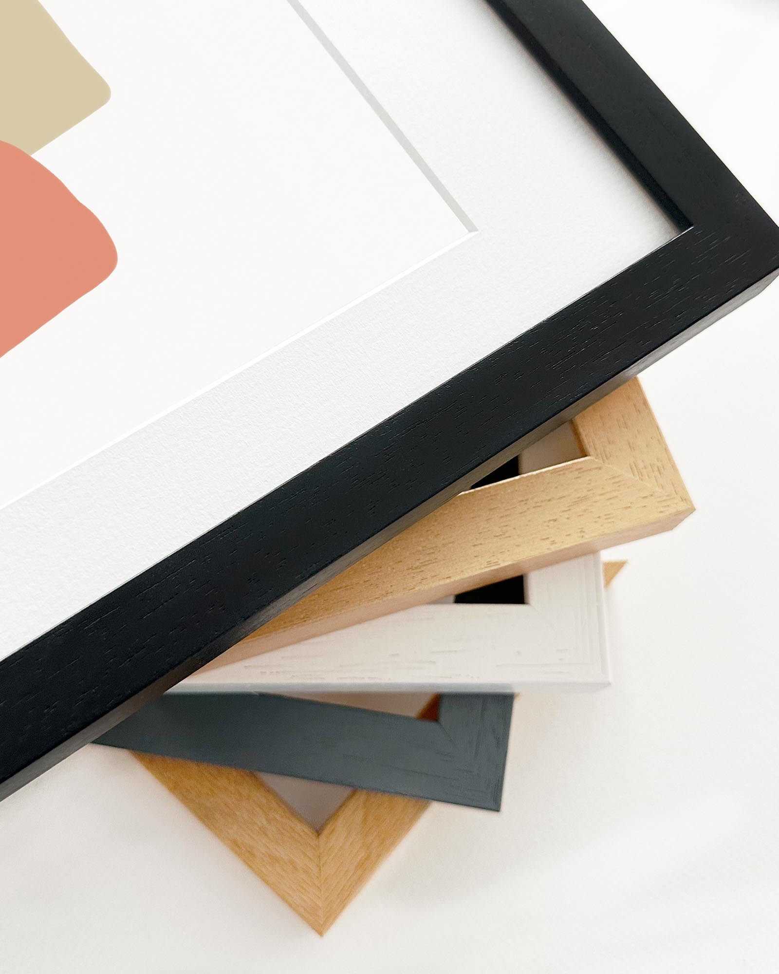 Abstract Bean Framed Art-Abstract House
