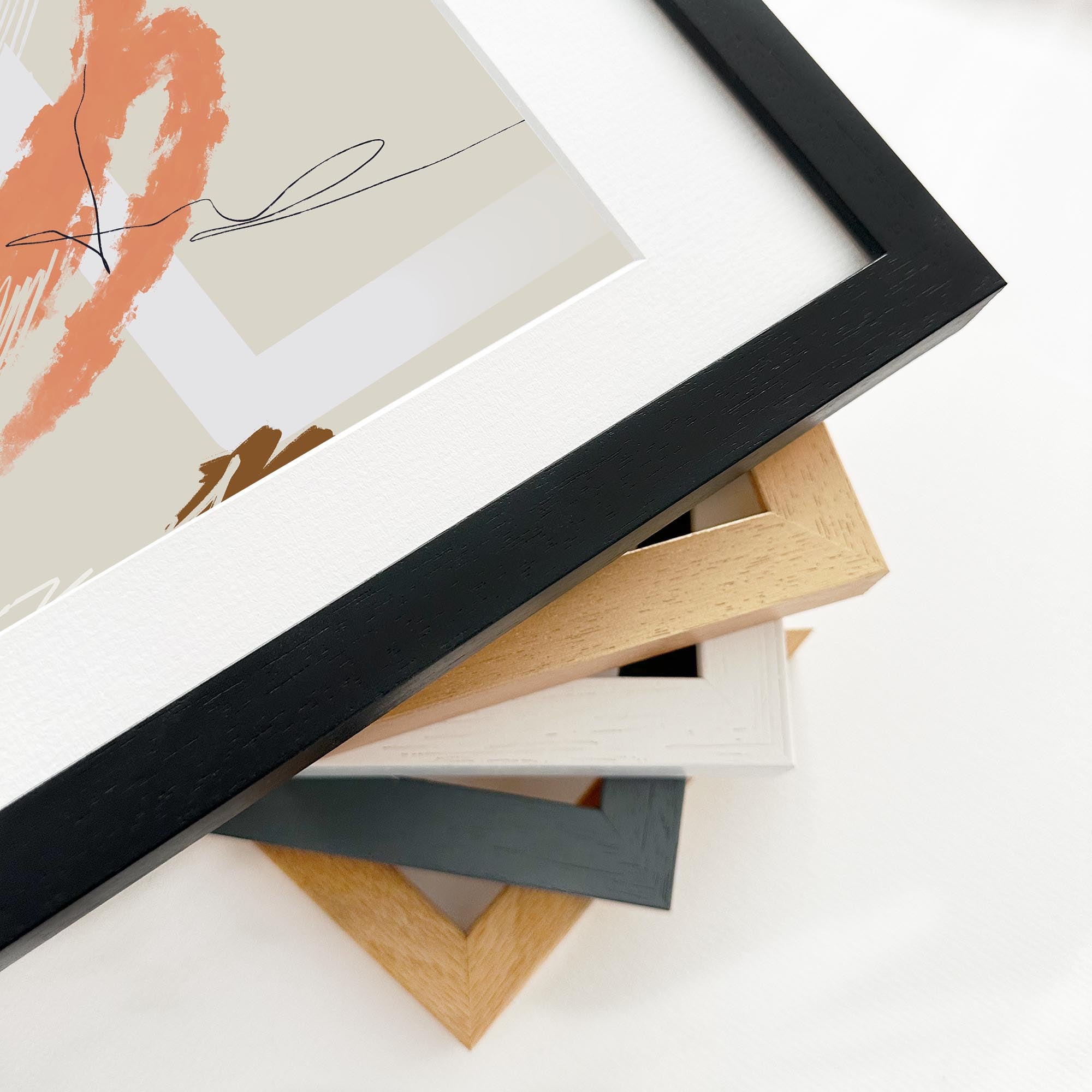 Organic Marks Framed Art