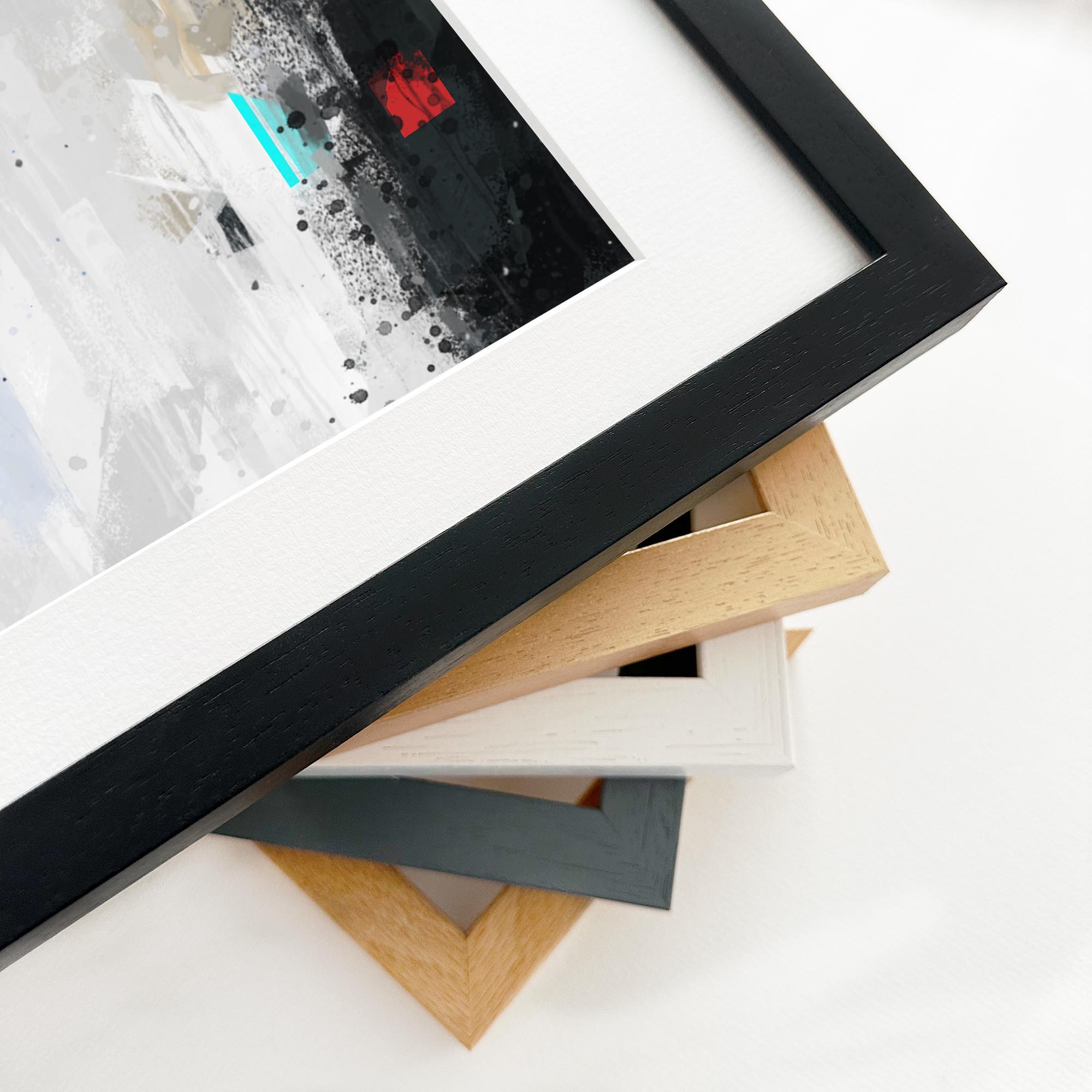 Abstract Textures Framed Art-Abstract House