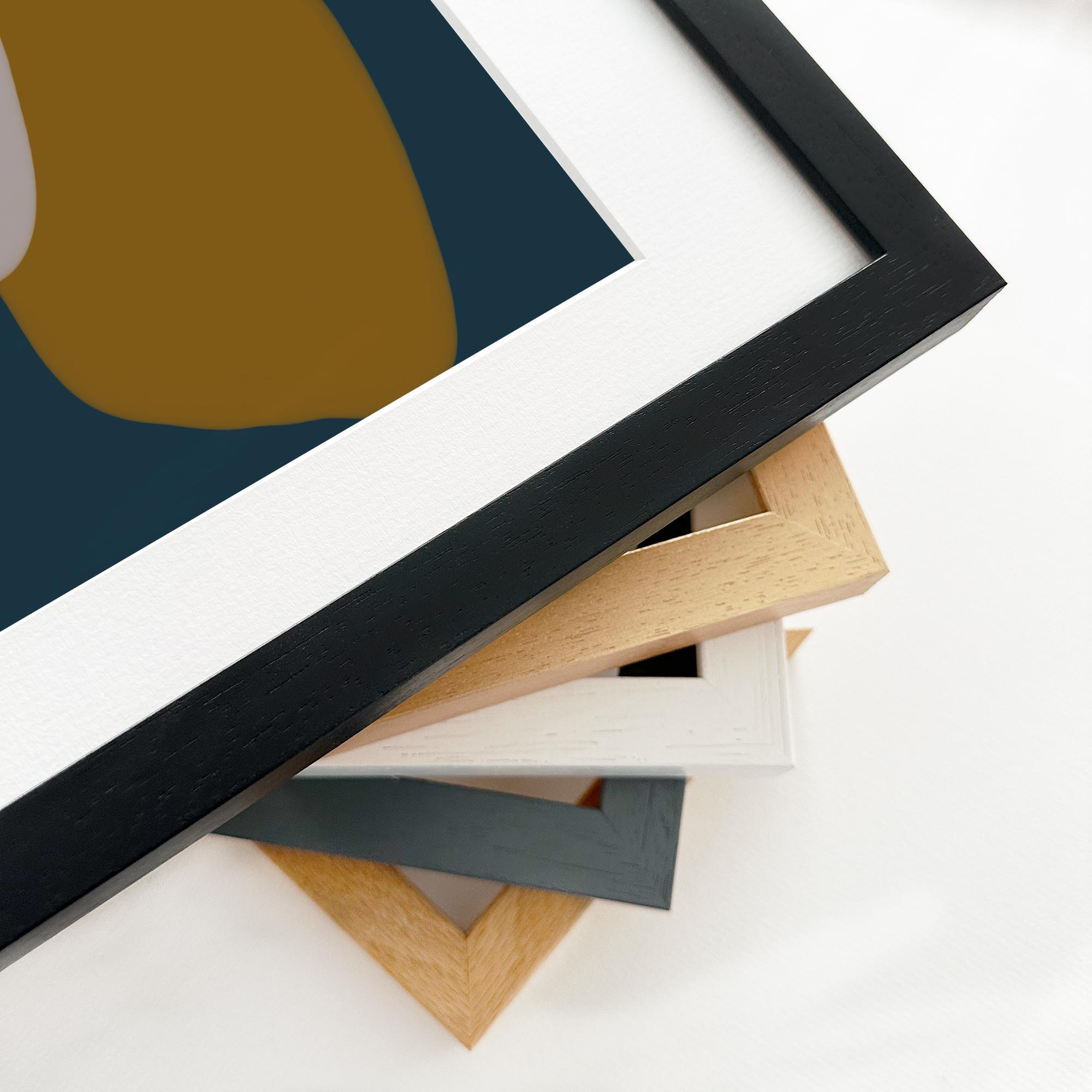 Modern Shapes Collage Framed Art