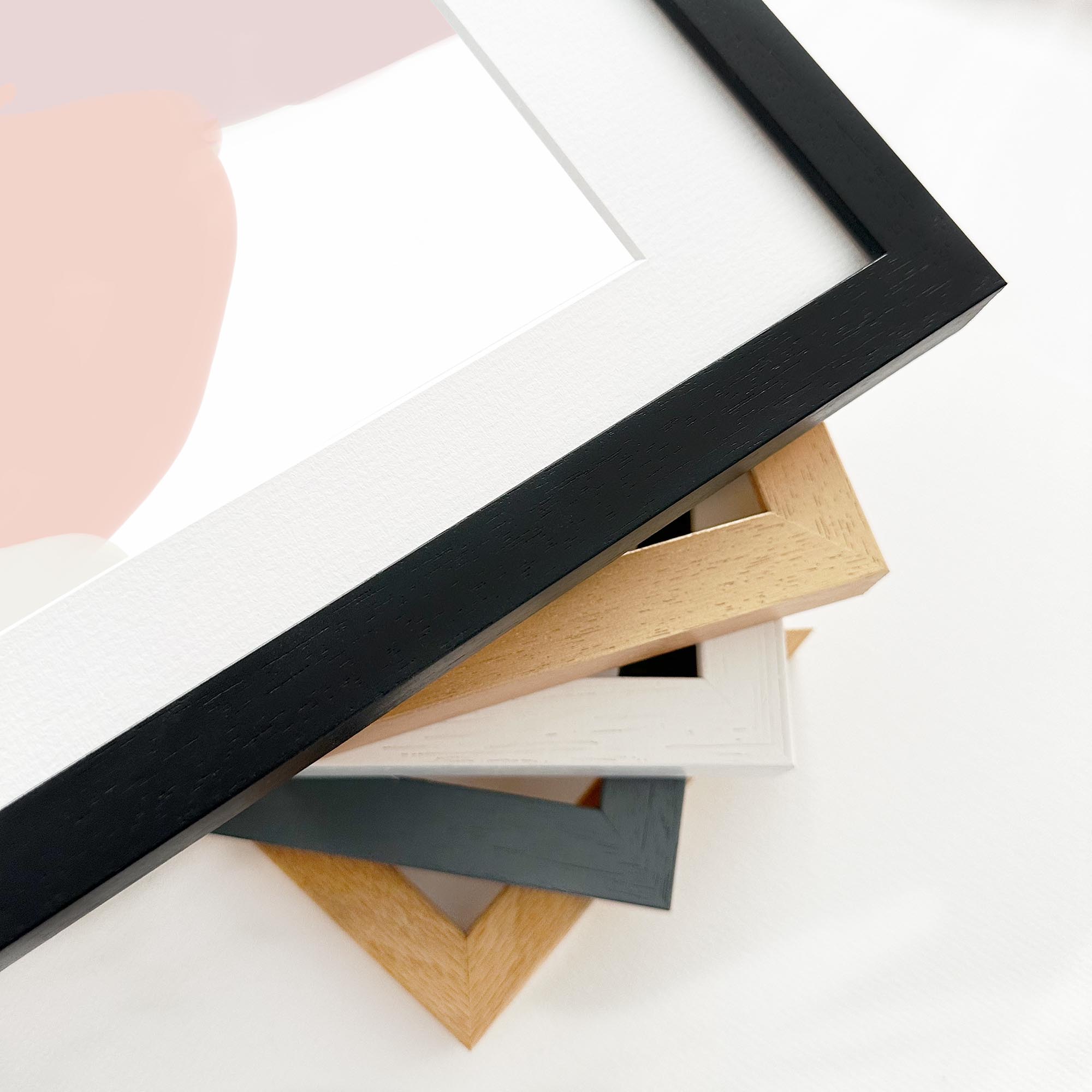 Bright Abstract Shapes Framed Art